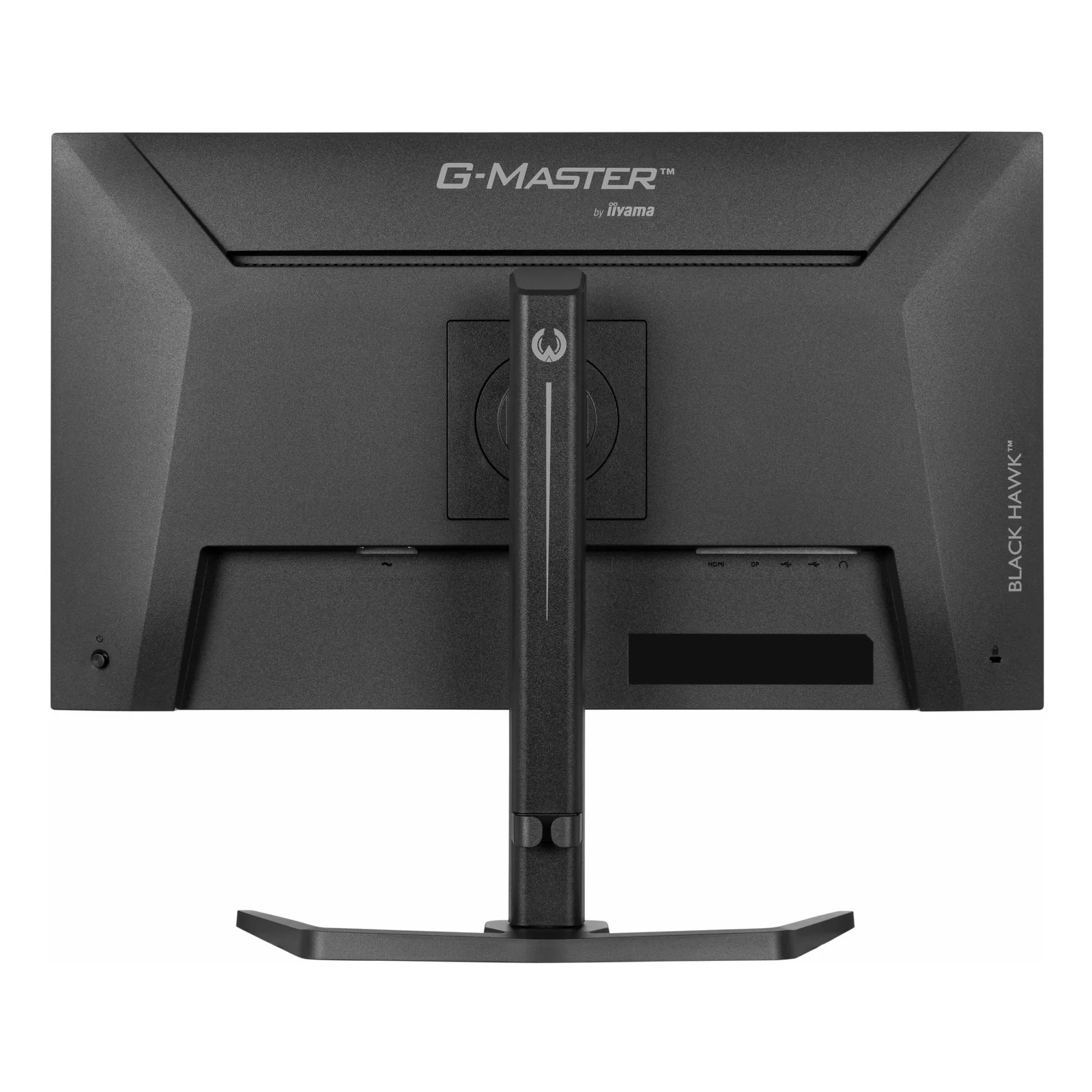 Dos du G-MASTER GB2741HSU-B1 noir de face, logo G-MASTER by iiyama et inscription BLACK HAWK