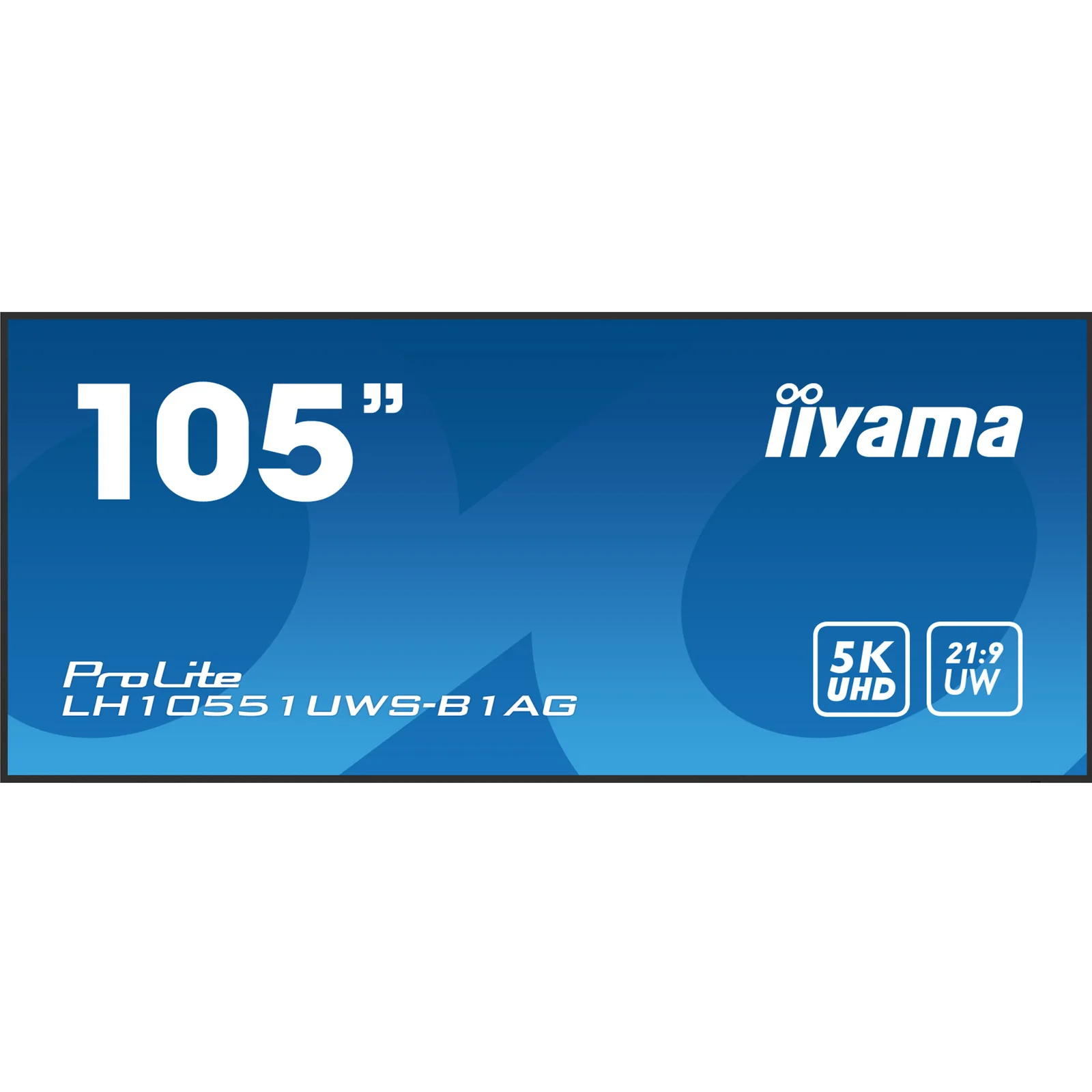 iiyama LH10551UWS-B1AG Écran d'affichage dynamique Écran plat de signalisation numérique 2,67 m (105") LED 500 cd/m² UltraWide 5K HD Noir 24/7