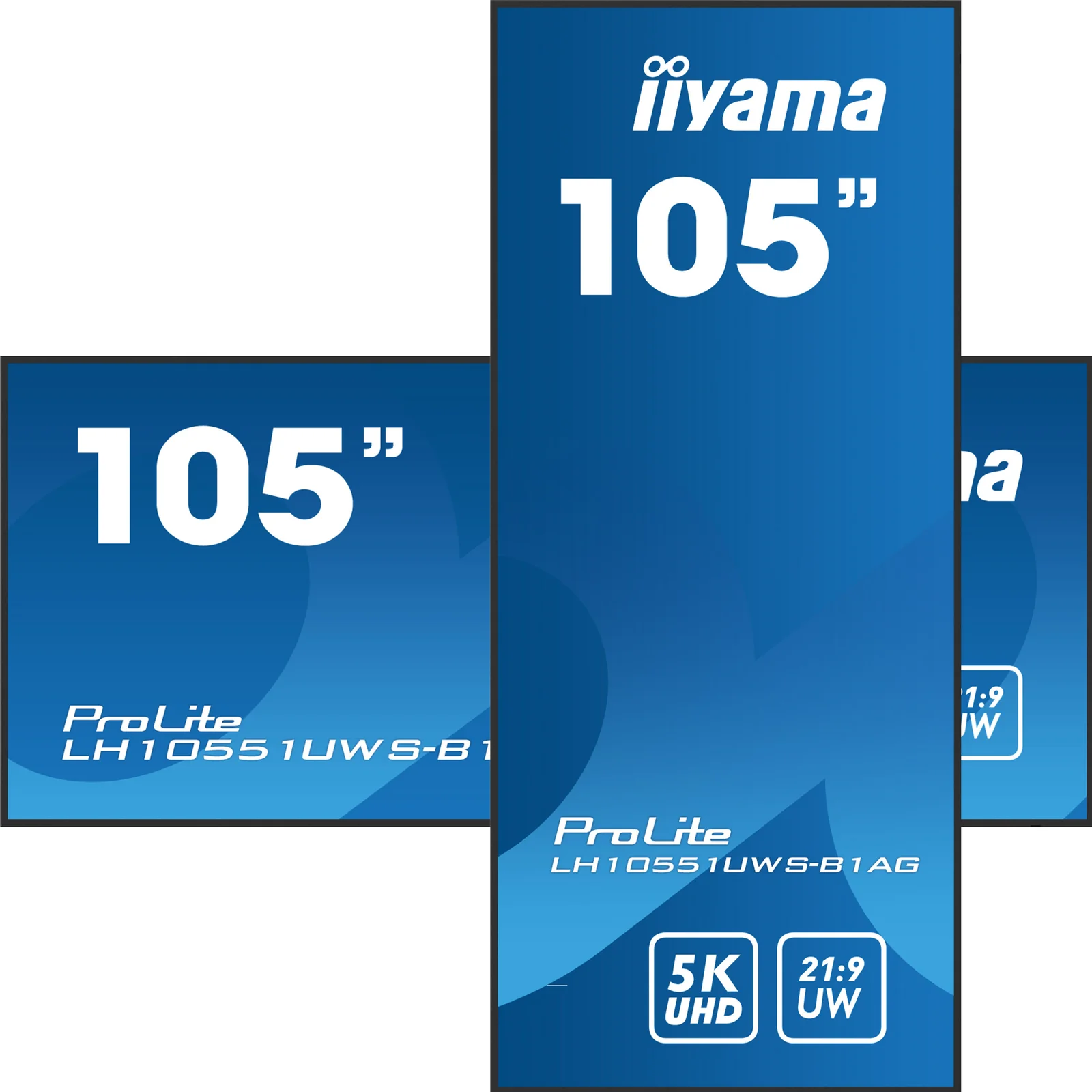 iiyama LH10551UWS-B1AG Écran d'affichage dynamique Écran plat de signalisation numérique 2,67 m (105") LED 500 cd/m² UltraWide 5K HD Noir 24/7
