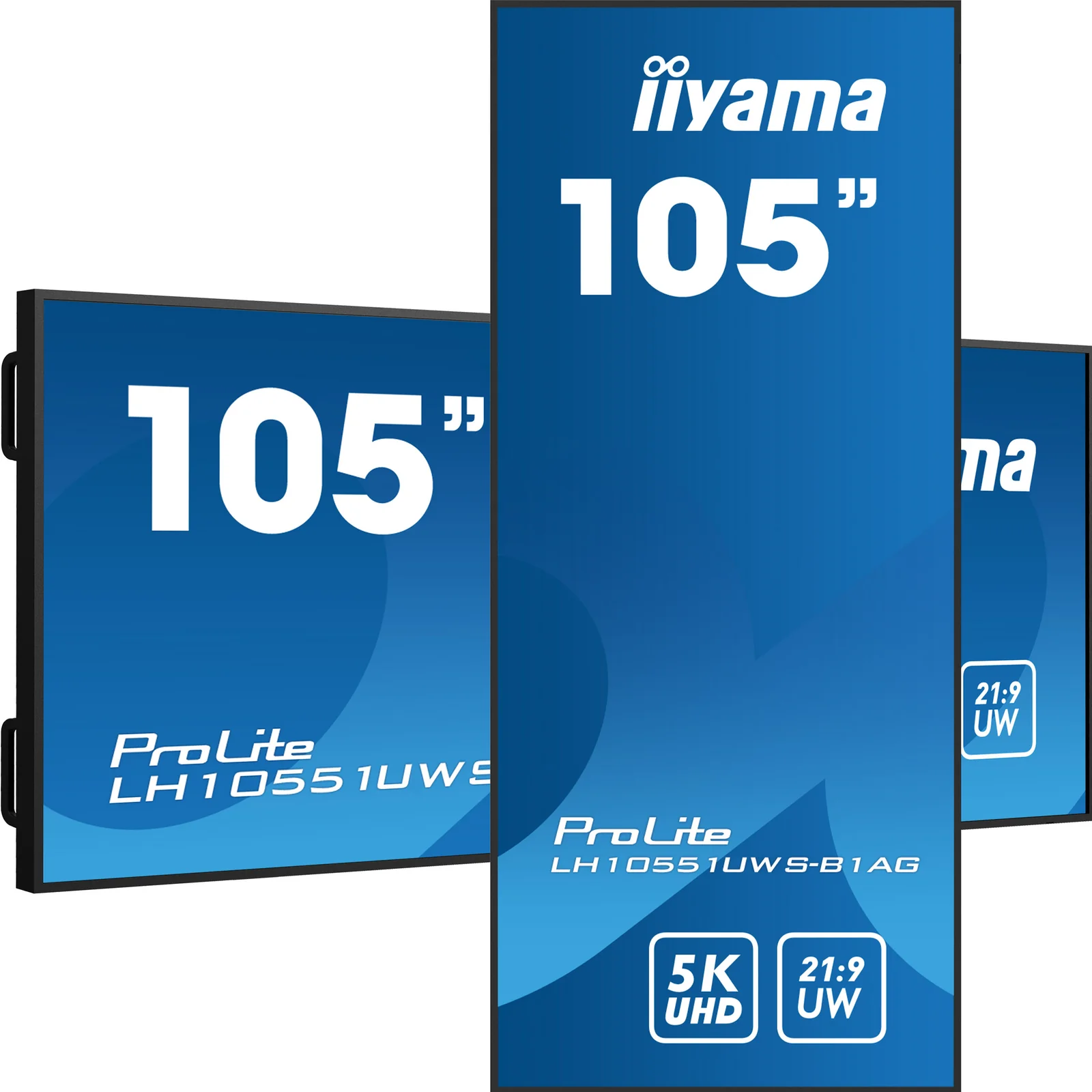 LH10551UWS-B1AG Écran d'affichage dynamique Écran plat de signalisation numérique 2,67 m (105") LED 500 cd/m² UltraWide 5K HD Noir 24/7