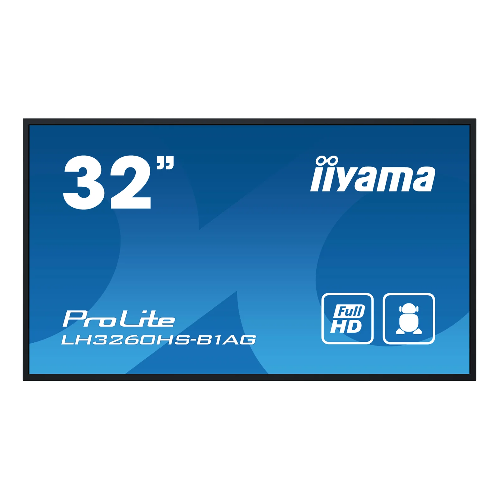 iiyama LH3260HS-B1AG Écran d'affichage dynamique Carte A numérique 80 cm (31.5") LED Wifi 500 cd/m² Full HD Noir Intégré dans le processeur Android 11 24/7