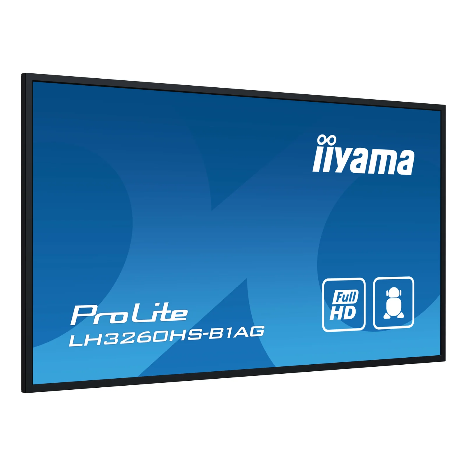 iiyama LH3260HS-B1AG Écran d'affichage dynamique Carte A numérique 80 cm (31.5") LED Wifi 500 cd/m² Full HD Noir Intégré dans le processeur Android 11 24/7