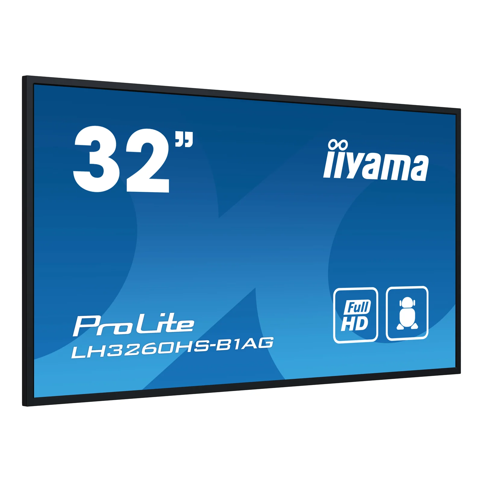 iiyama LH3260HS-B1AG Écran d'affichage dynamique Carte A numérique 80 cm (31.5") LED Wifi 500 cd/m² Full HD Noir Intégré dans le processeur Android 11 24/7
