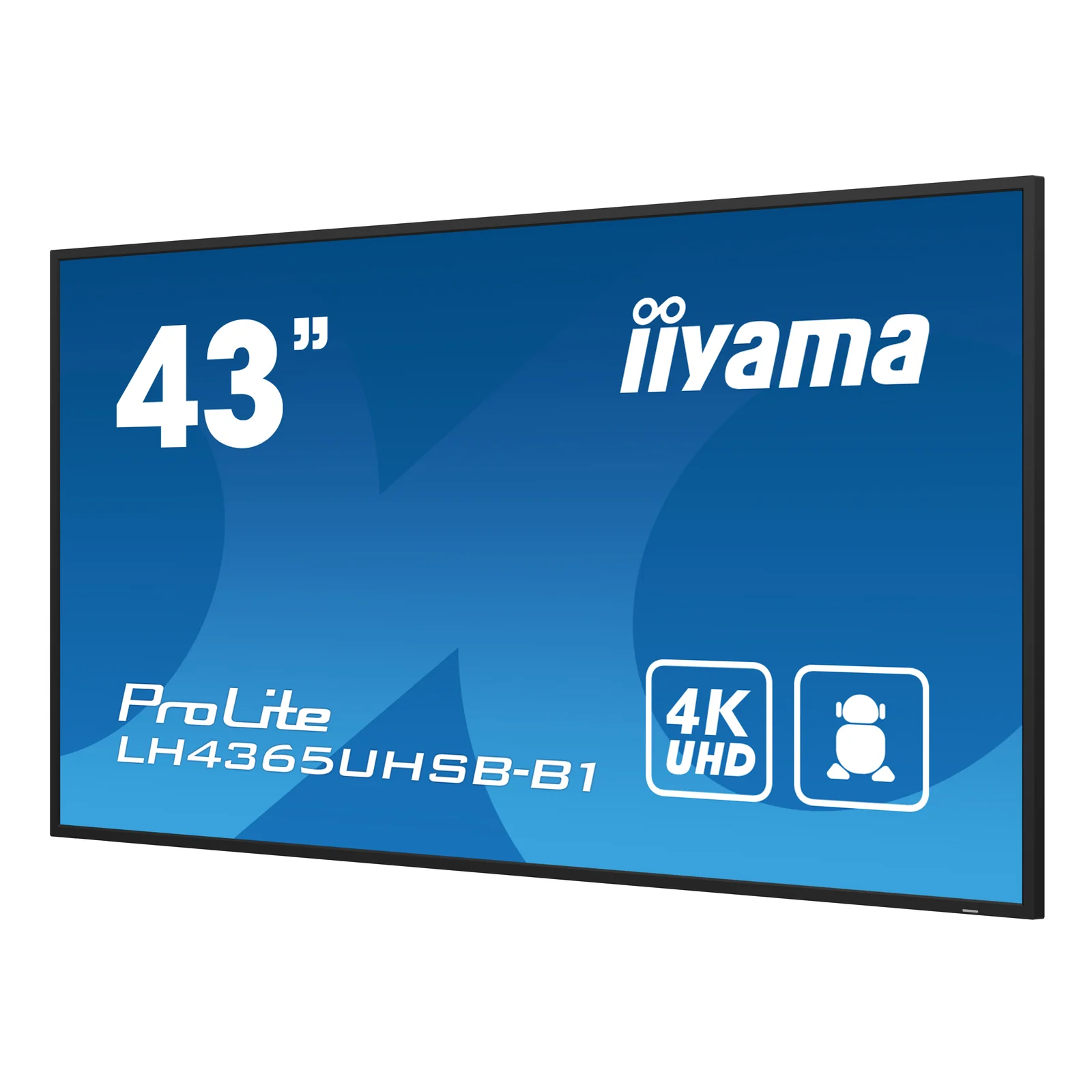 iiyama LH4365UHSB-B1 Écran d'affichage dynamique En forme de kiosk 108 cm (42.5") LED Wifi 800 cd/m² 4K Ultra HD Noir Intégré dans le processeur Android 11 24/7