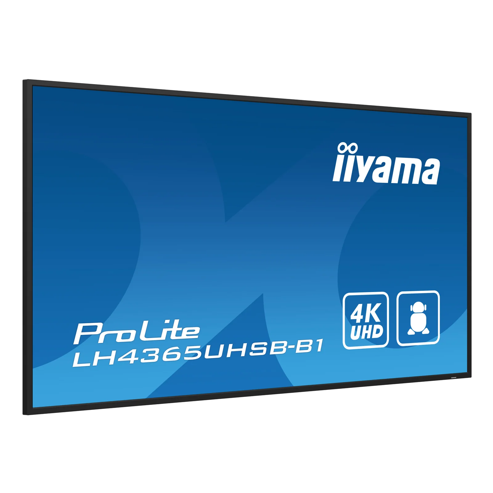 iiyama LH4365UHSB-B1 Écran d'affichage dynamique En forme de kiosk 108 cm (42.5") LED Wifi 800 cd/m² 4K Ultra HD Noir Intégré dans le processeur Android 11 24/7