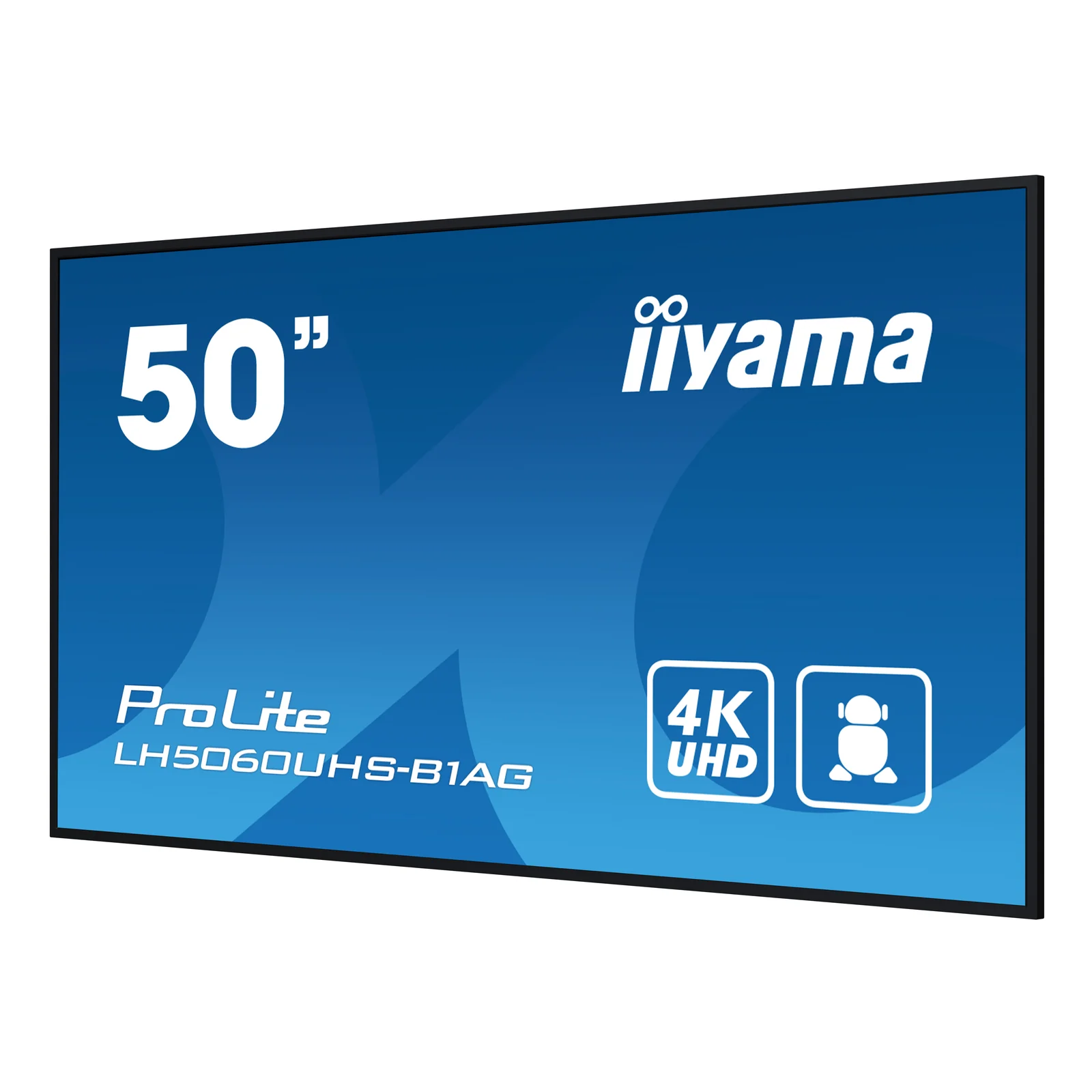 iiyama LH5060UHS-B1AG Écran d'affichage dynamique Carte A numérique 125,7 cm (49.5") LED Wifi 500 cd/m² 4K Ultra HD Noir Intégré dans le processeur Android 11 24/7