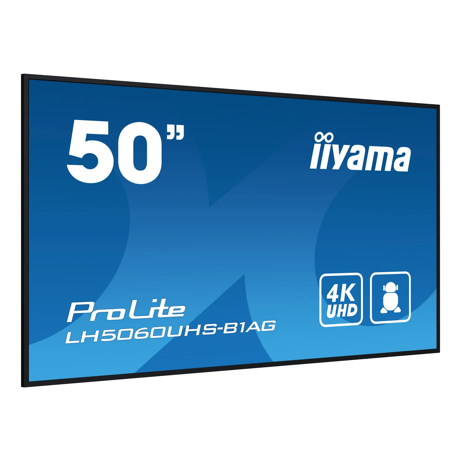 iiyama LH5060UHS-B1AG Écran d'affichage dynamique Carte A numérique 125,7 cm (49.5") LED Wifi 500 cd/m² 4K Ultra HD Noir Intégré dans le processeur Android 11 24/7