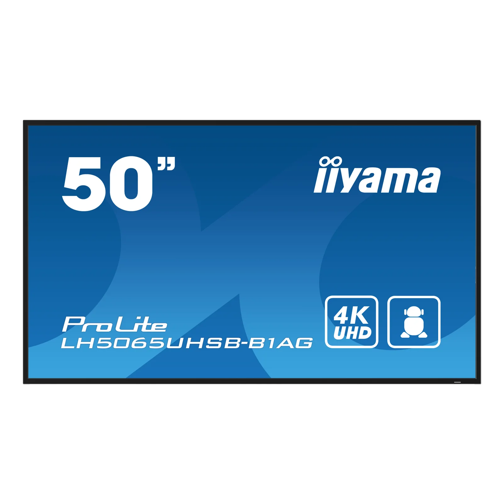 iiyama LH5065UHSB-B1AG Écran d'affichage dynamique Écran plat de signalisation numérique 125,7 cm (49.5") LCD Wifi 800 cd/m² 4K Ultra HD Noir Intégré dans le processeur Android 11 24/7