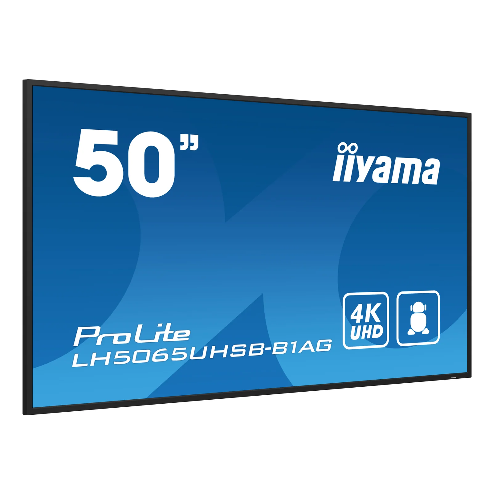iiyama LH5065UHSB-B1AG Écran d'affichage dynamique Écran plat de signalisation numérique 125,7 cm (49.5") LCD Wifi 800 cd/m² 4K Ultra HD Noir Intégré dans le processeur Android 11 24/7