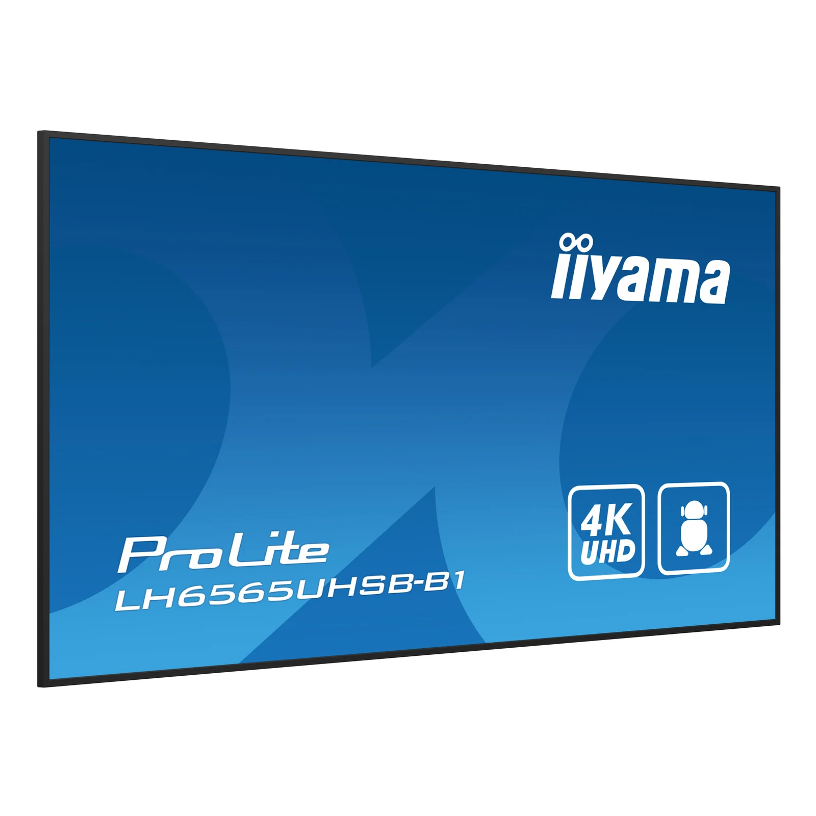 iiyama LH6565UHSB-B1 Écran d'affichage dynamique En forme de kiosk 163,8 cm (64.5") LED Wifi 800 cd/m² 4K Ultra HD Noir Intégré dans le processeur Android 11 24/7