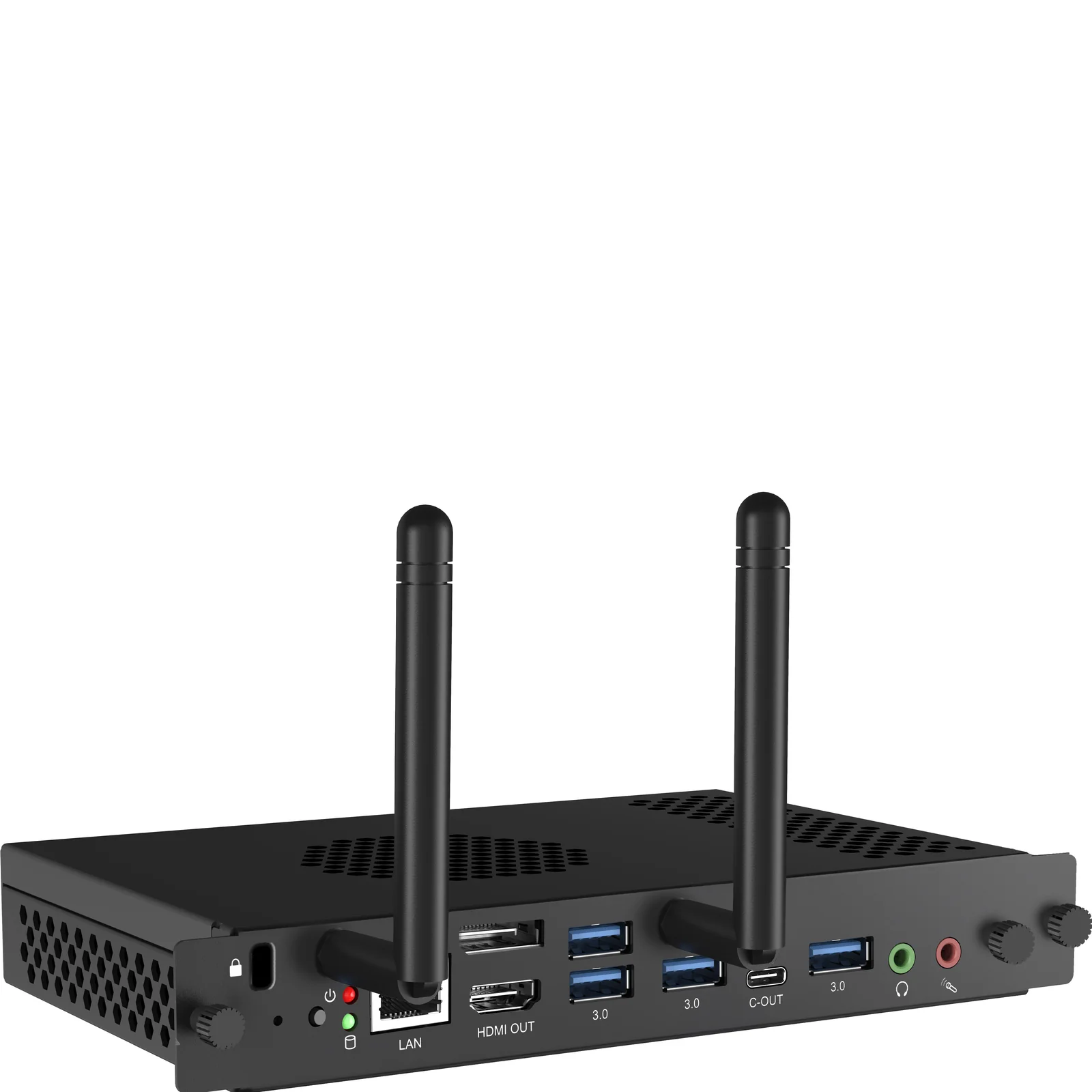 OPC51204BC-1 PC/poste de travail Intel® Core™ i5 i5-12450H 8 Go DDR4-SDRAM 256 Go SSD Windows 11 IoT Enterprise Mini PC Noir