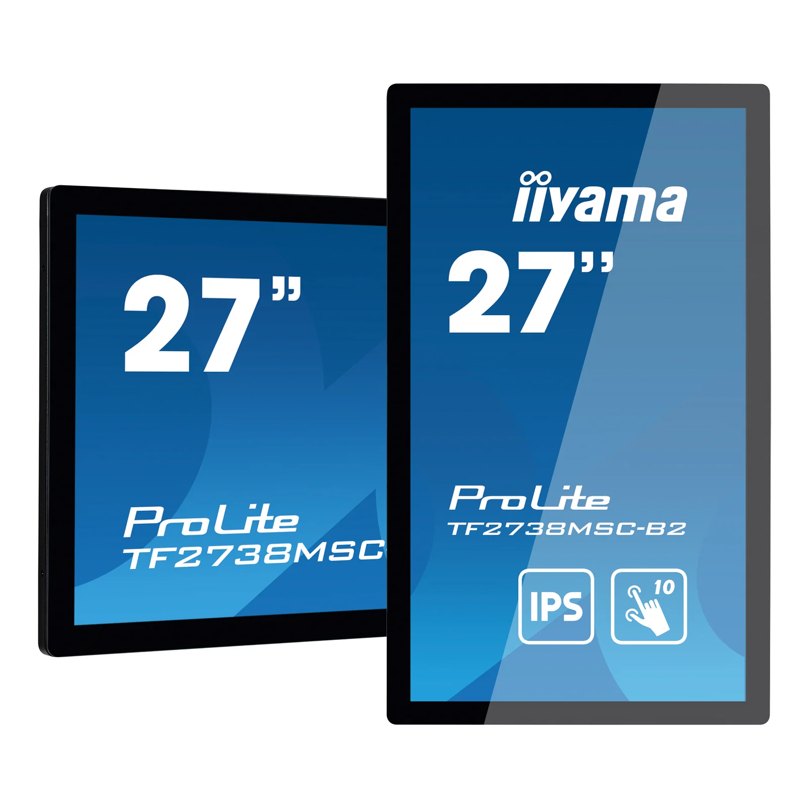 iiyama ProLite TF2738MSC-B2 écran plat de PC 68,6 cm (27") 1920 x 1080 pixels Full HD LED Écran tactile Multi-utilisateur Noir