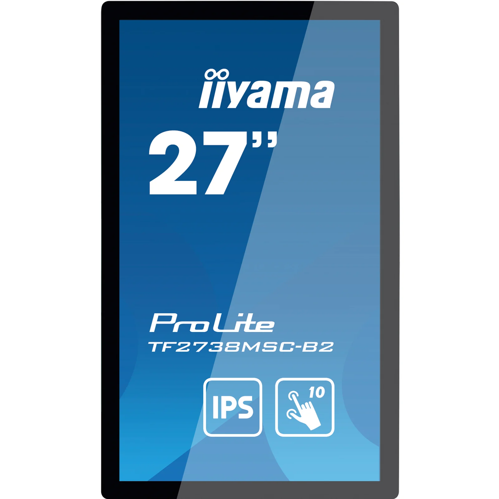 iiyama ProLite TF2738MSC-B2 écran plat de PC 68,6 cm (27") 1920 x 1080 pixels Full HD LED Écran tactile Multi-utilisateur Noir