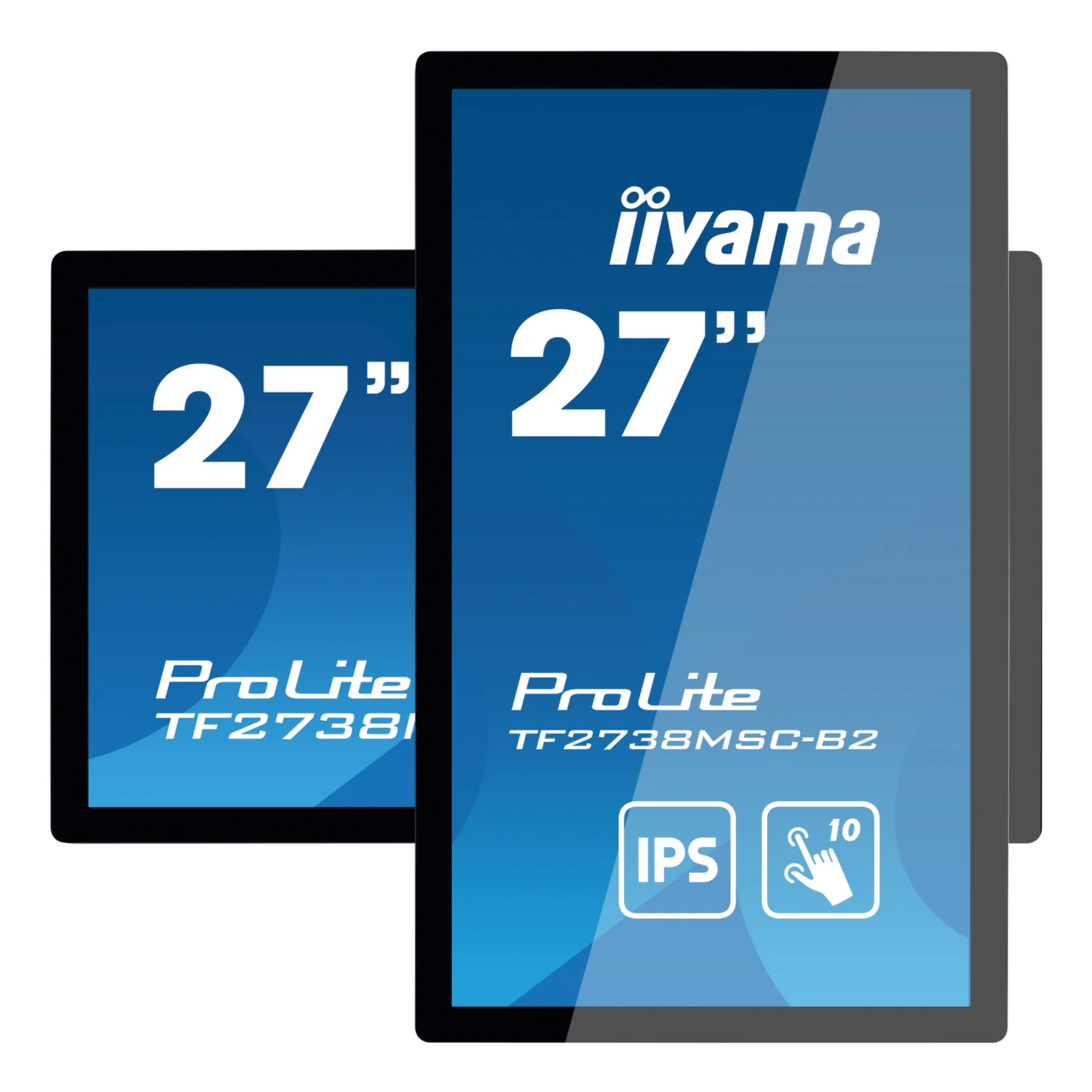 iiyama ProLite TF2738MSC-B2 écran plat de PC 68,6 cm (27") 1920 x 1080 pixels Full HD LED Écran tactile Multi-utilisateur Noir
