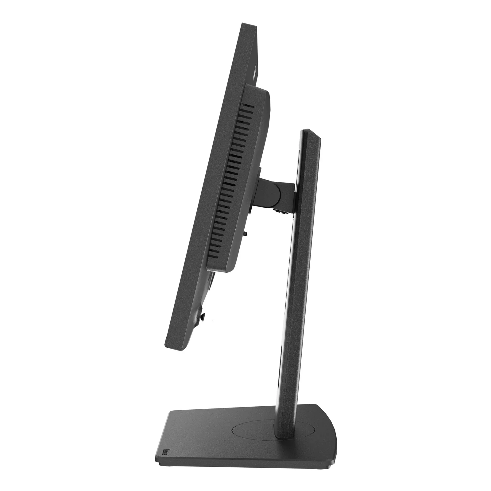 Profil droit de l'Iiyama ProLite XB2497HSN, dalle inclinée vers l'avant, réglage tilt en démonstration