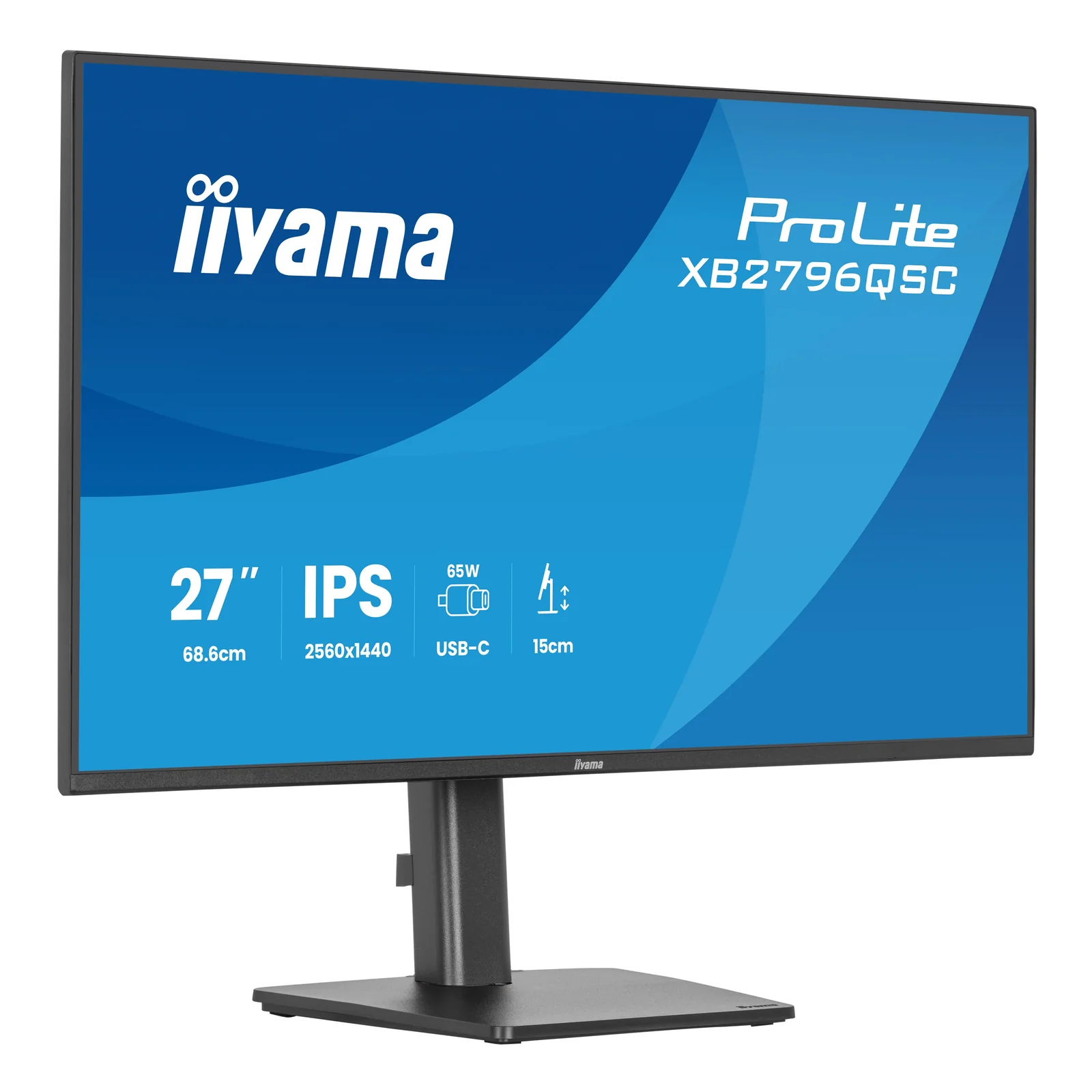 ProLite XB2796QSC-B1 écran plat de PC 68,6 cm (27") 2560 x 1440 pixels Quad HD LED Noir