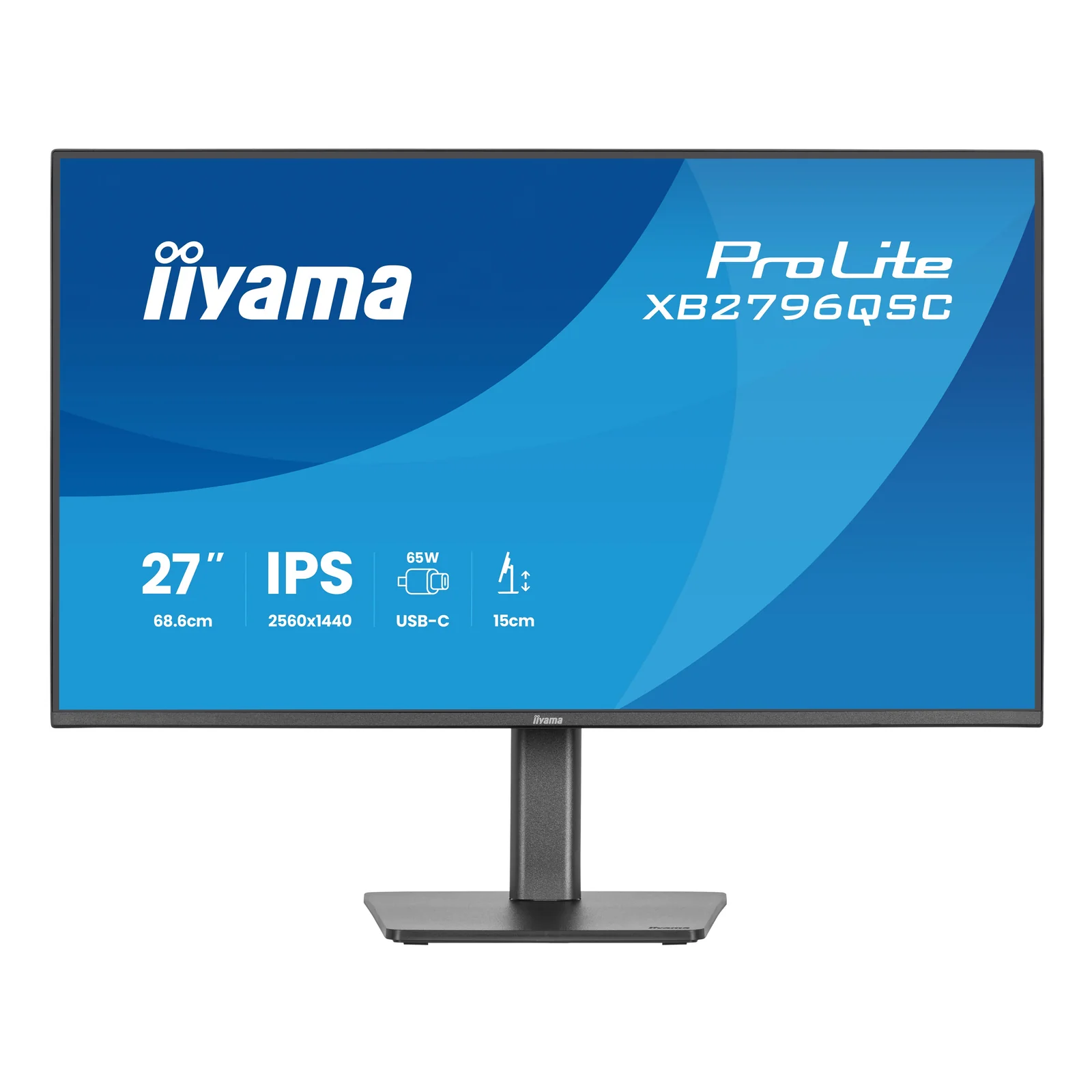 iiyama ProLite XB2796QSC-B1 écran plat de PC 68,6 cm (27") 2560 x 1440 pixels Quad HD LED Noir