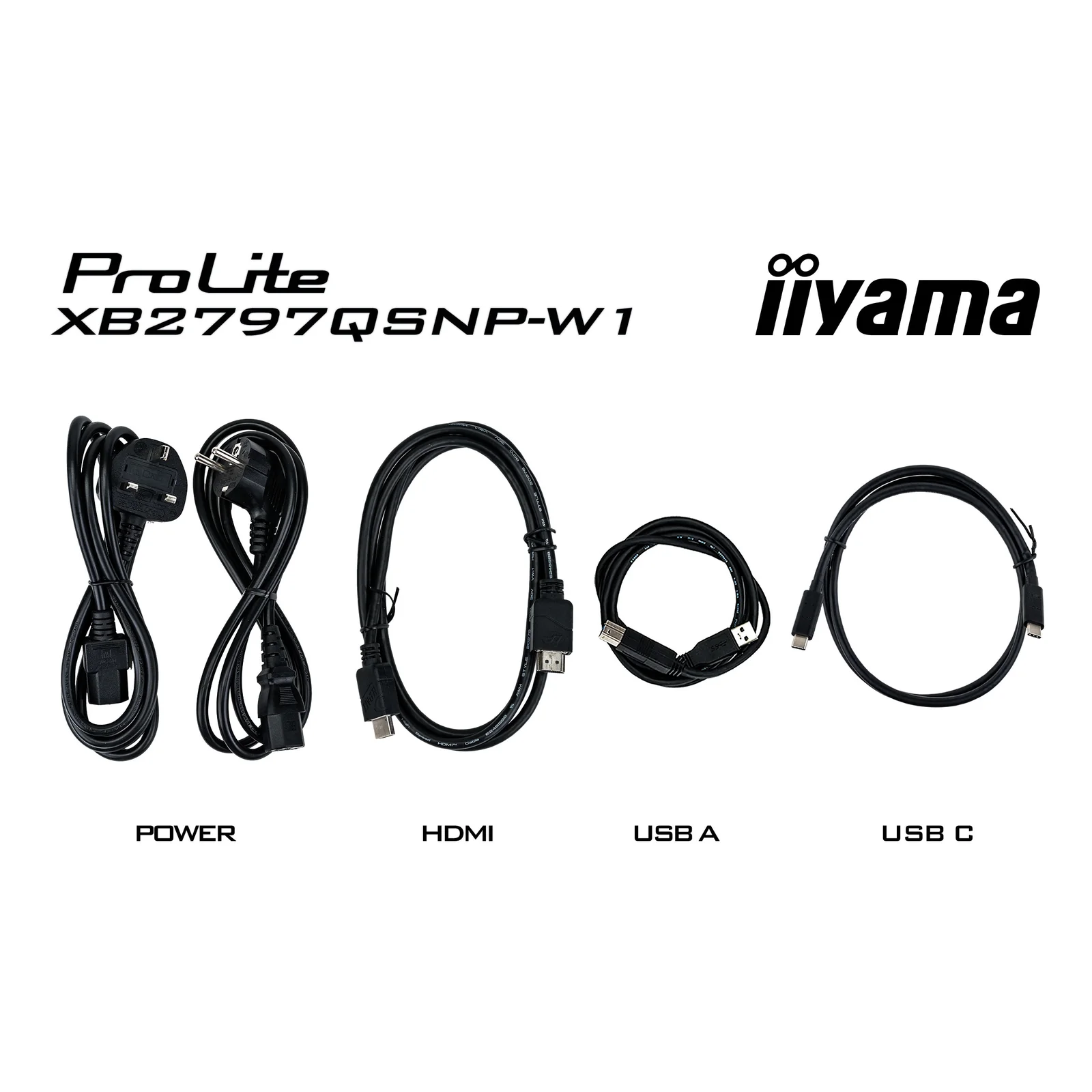 iiyama ProLite XB2797QSNP-W1 27" IPS LCD écran plat de PC 68,6 cm (27") 2560 x 1440 pixels Quad HD Blanc