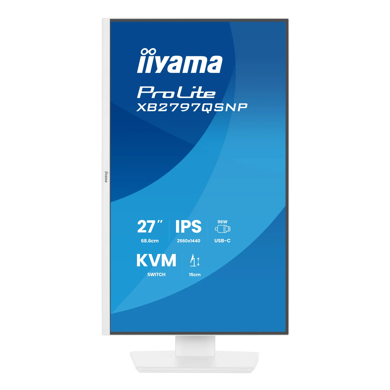 iiyama ProLite XB2797QSNP-W1 27" IPS LCD écran plat de PC 68,6 cm (27") 2560 x 1440 pixels Quad HD Blanc