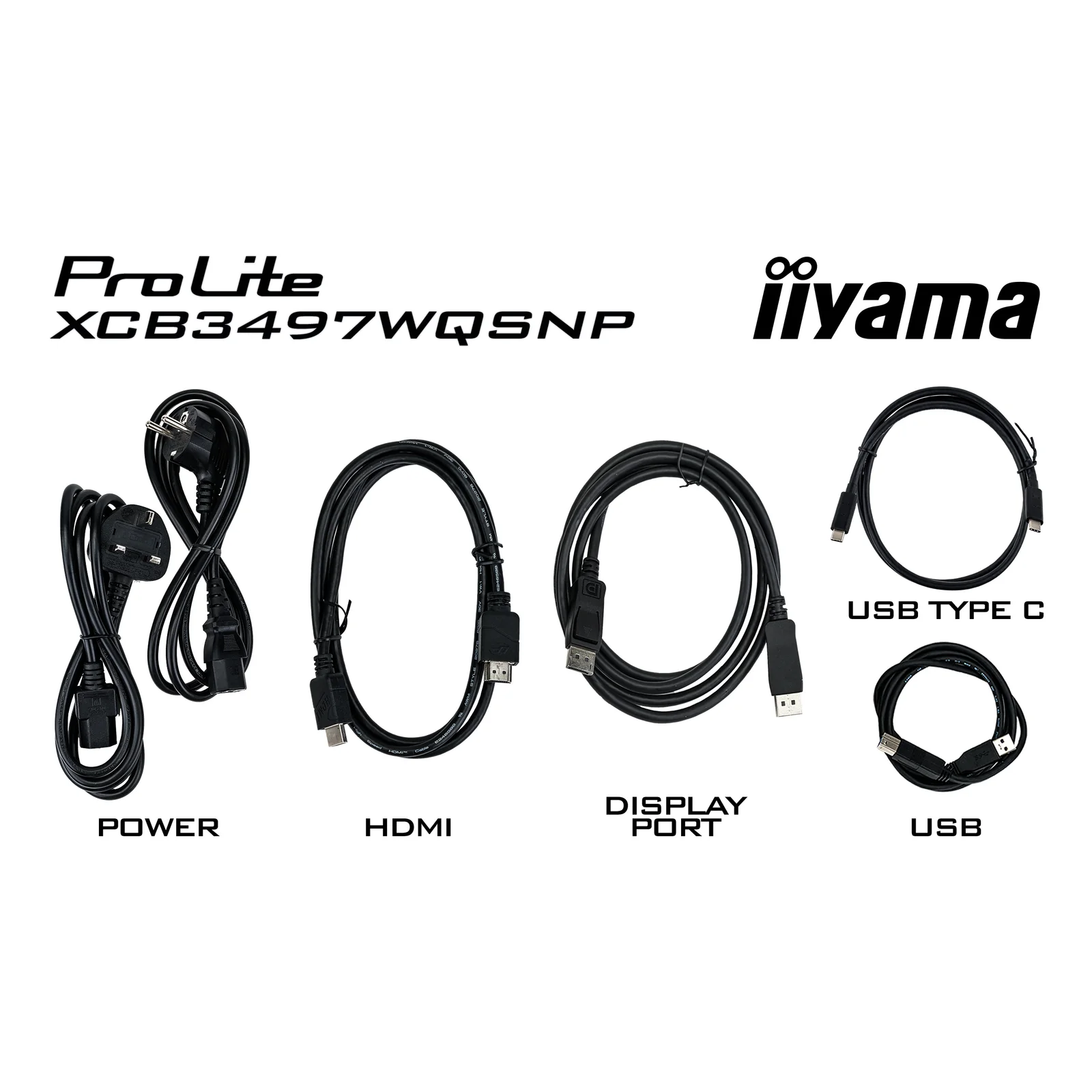 iiyama ProLite XCB3497WQSNP-B1 écran plat de PC 86,4 cm (34") 3440 x 1440 pixels UltraWide Quad HD LED Noir