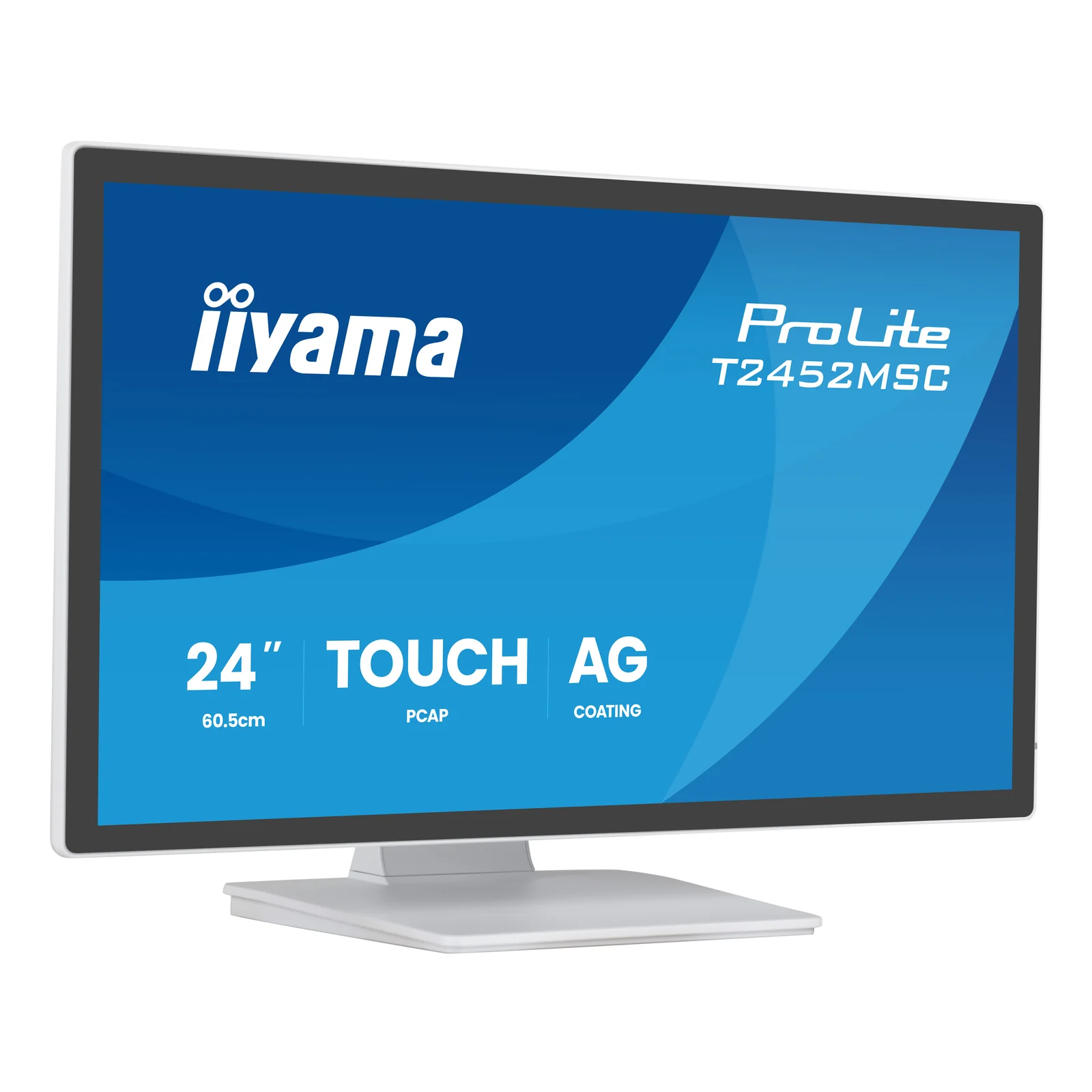 iiyama T2452MSC-W2AG écran plat de PC 61 cm (24") 1920 x 1080 pixels Full HD LED Écran tactile Blanc