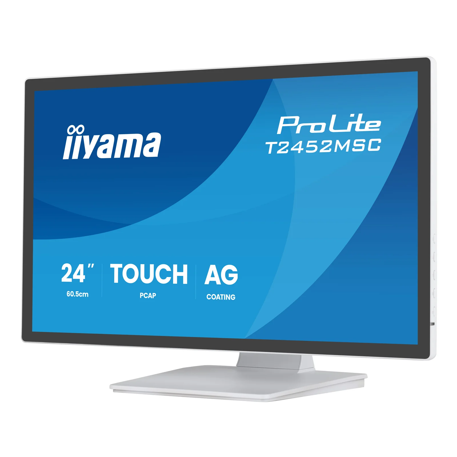 iiyama T2452MSC-W2AG écran plat de PC 61 cm (24") 1920 x 1080 pixels Full HD LED Écran tactile Blanc