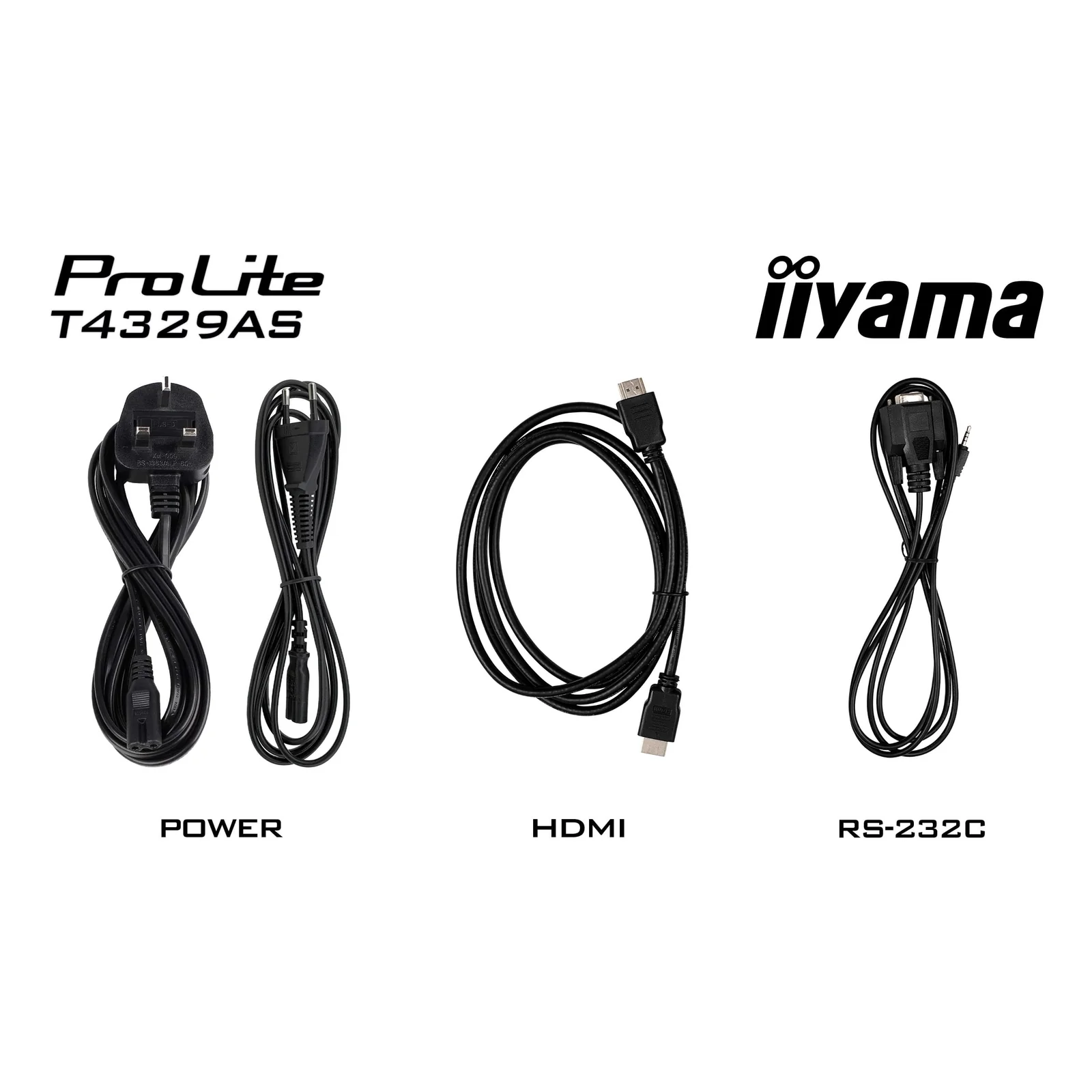 iiyama T4329AS-B1AG écran plat de PC 108 cm (42.5") 3840 x 2160 pixels 4K Ultra HD LED Écran tactile Noir