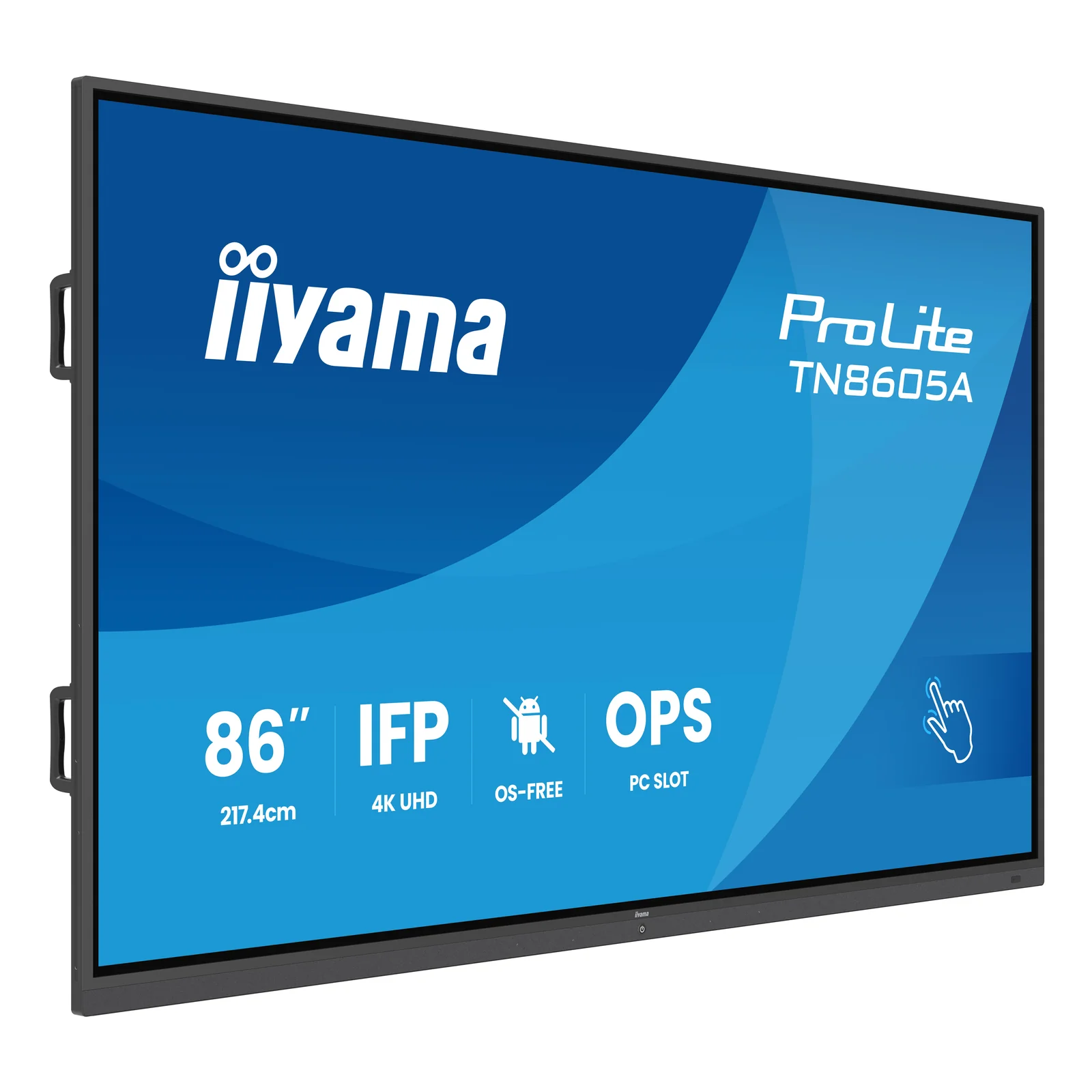 TN8605A-B1AG Écran d'affichage dynamique Écran plat interactif 2,17 m (85.6") 500 cd/m² 4K Ultra HD Noir Écran tactile