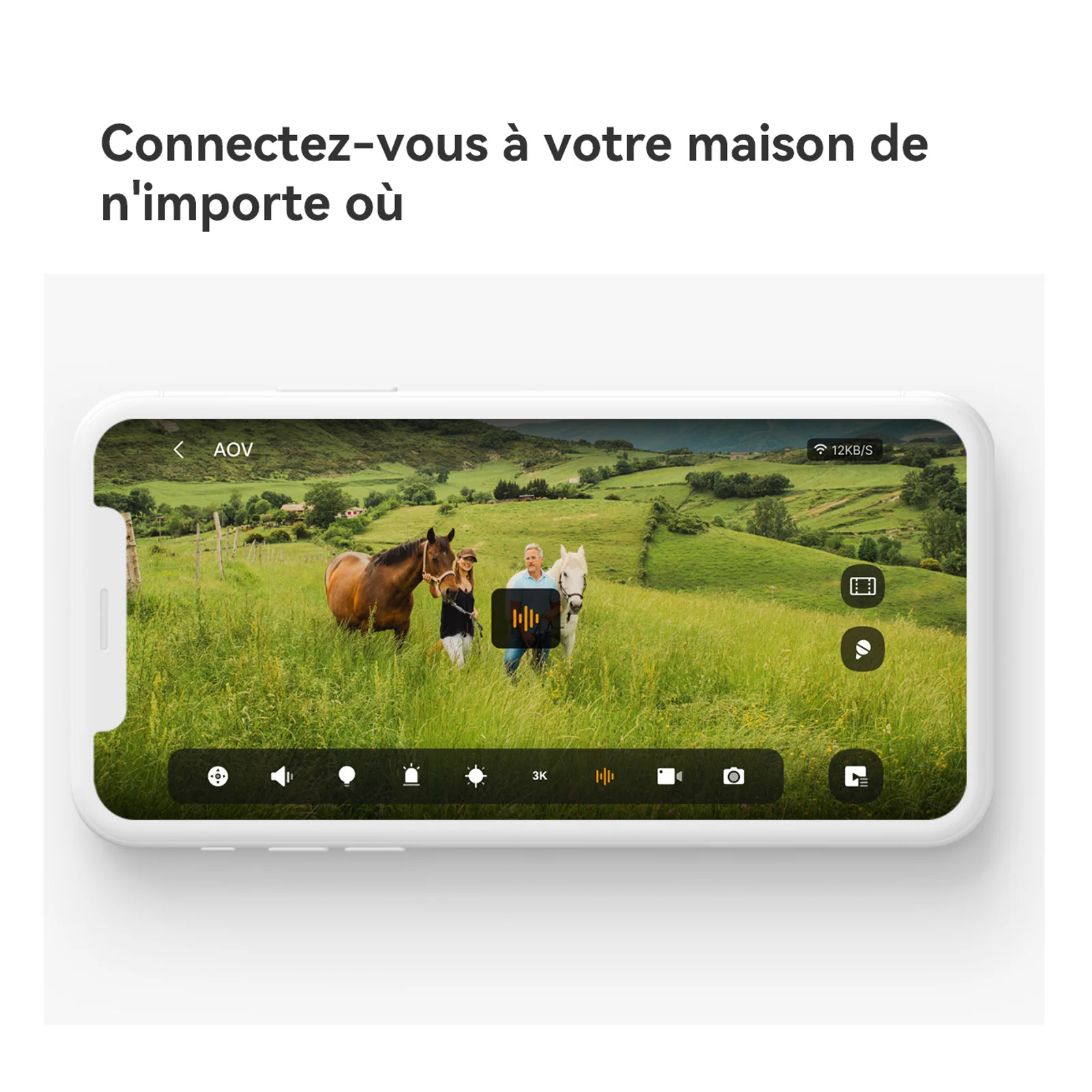 Imou AOV PT 5MP Tourelle Caméra de sécurité IP Extérieure 2880 x 1620 pixels Mur