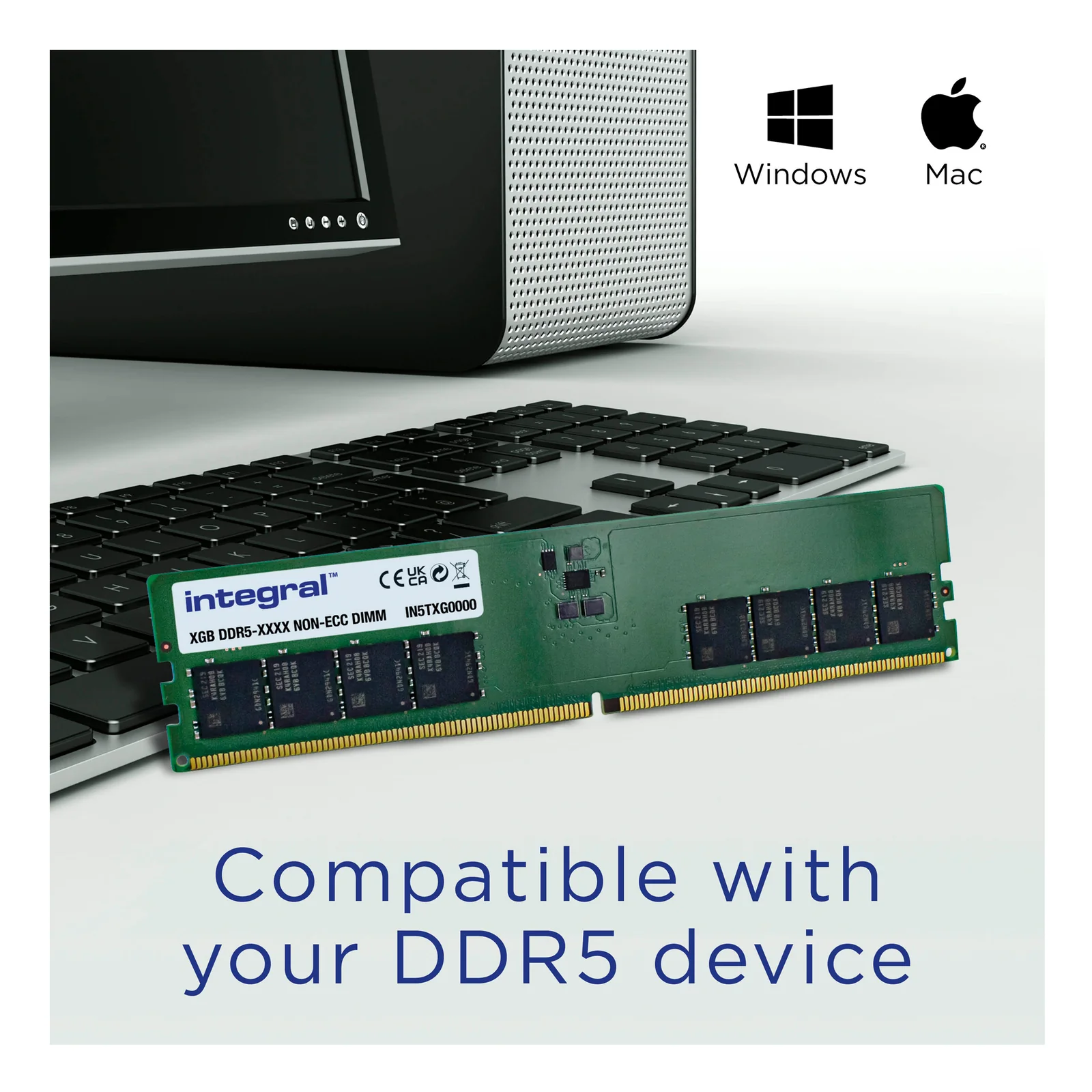 Integral IN5T32GNJRDX module de mémoire 32 Go 1 x 32 Go DDR5 288-pin DIMM