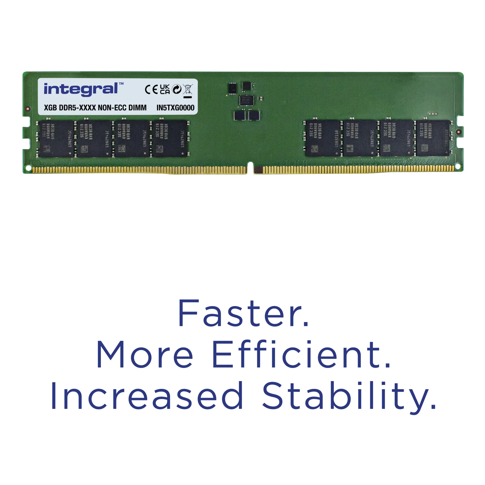 Integral IN5T8GNHWBX module de mémoire 8 Go 1 x 8 Go DDR5 288-pin DIMM