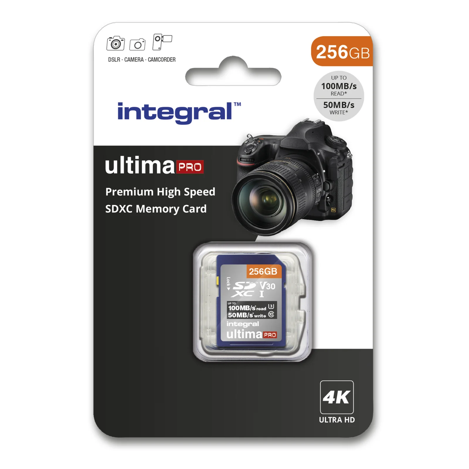INSDX256G-100/90V30 mémoire flash 256 Go SD UHS-I