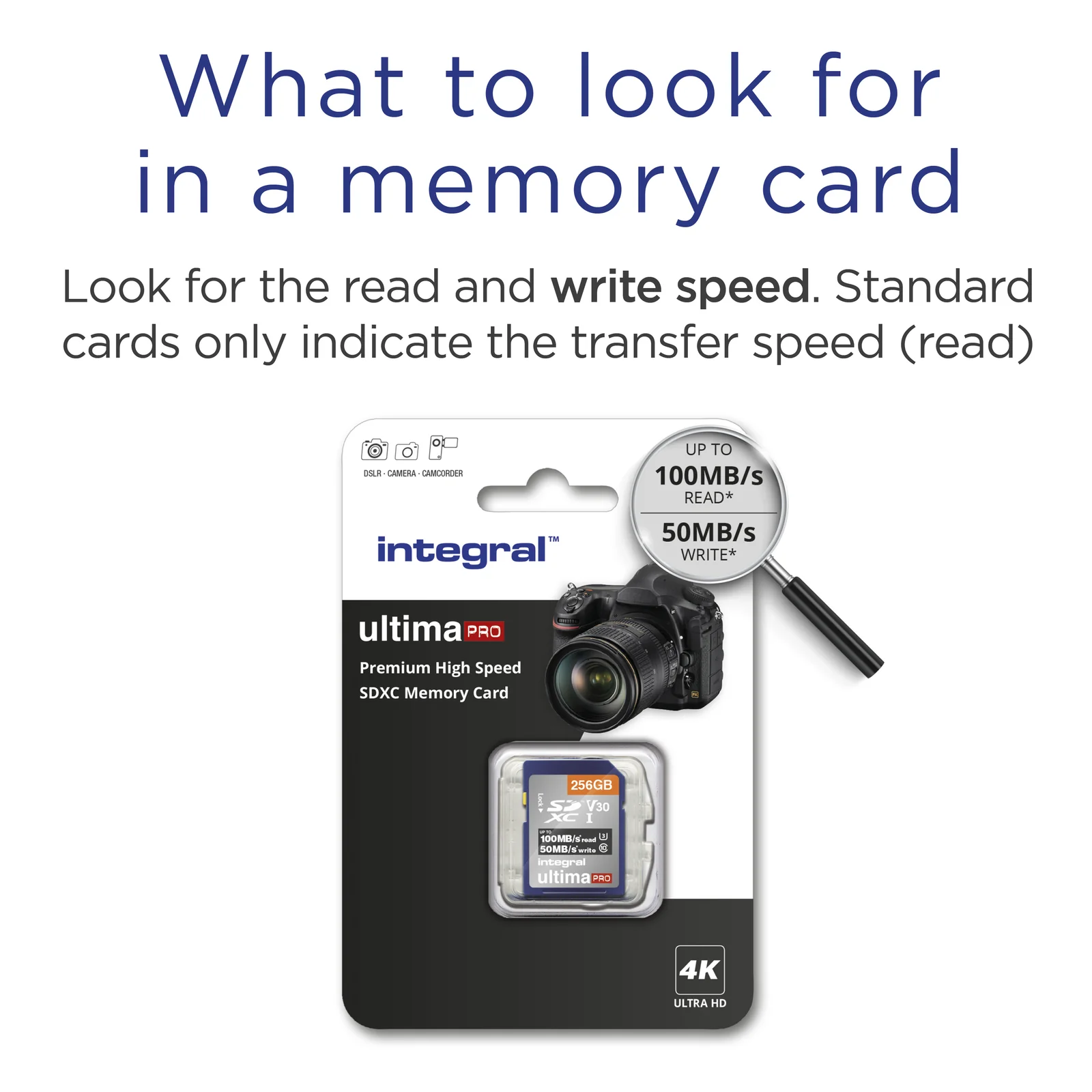 Integral INSDX256G-100/90V30 mémoire flash 256 Go SD UHS-I