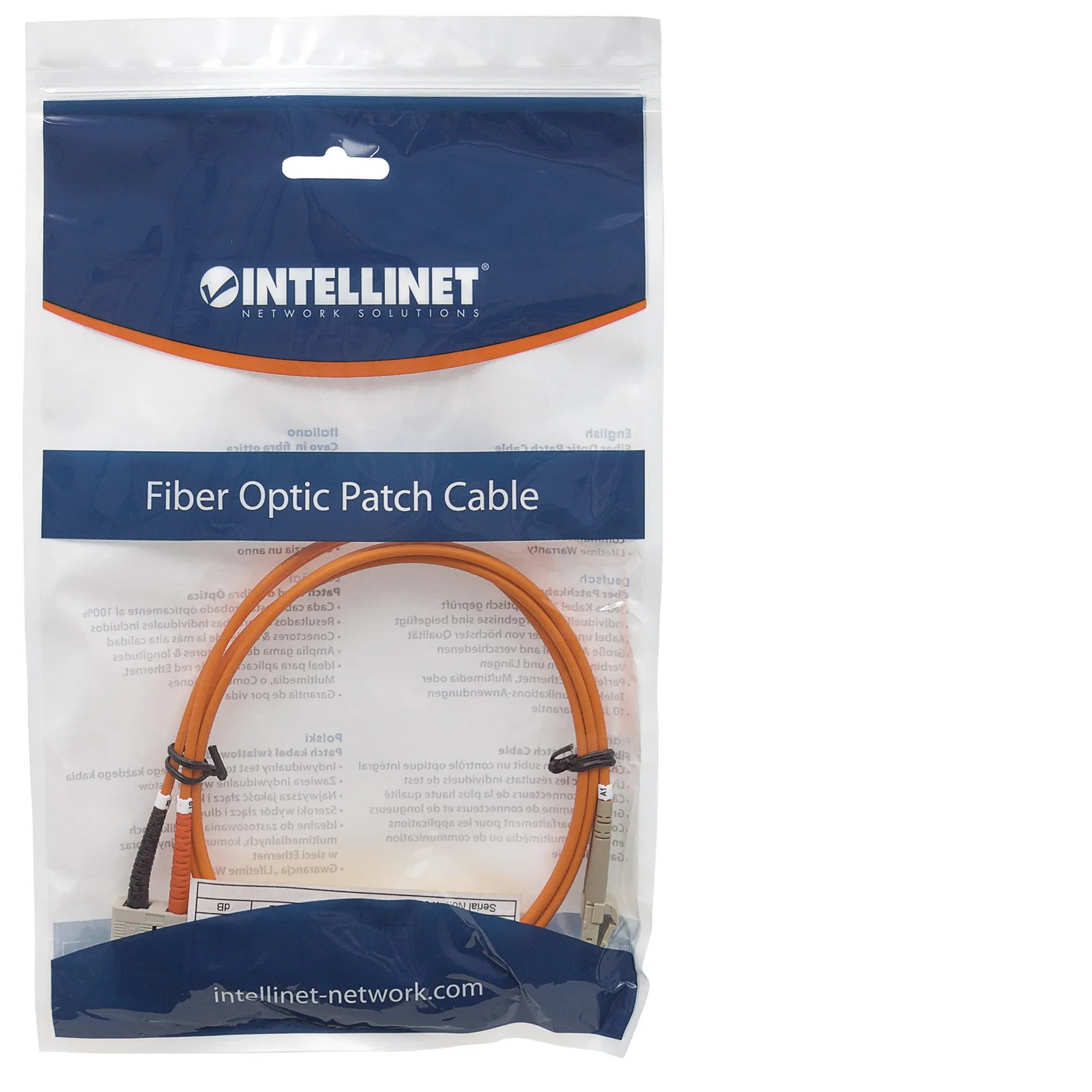 Intellinet 3.0m LC-SC M/M câble InfiniBand et à fibres optiques 3 m Orange