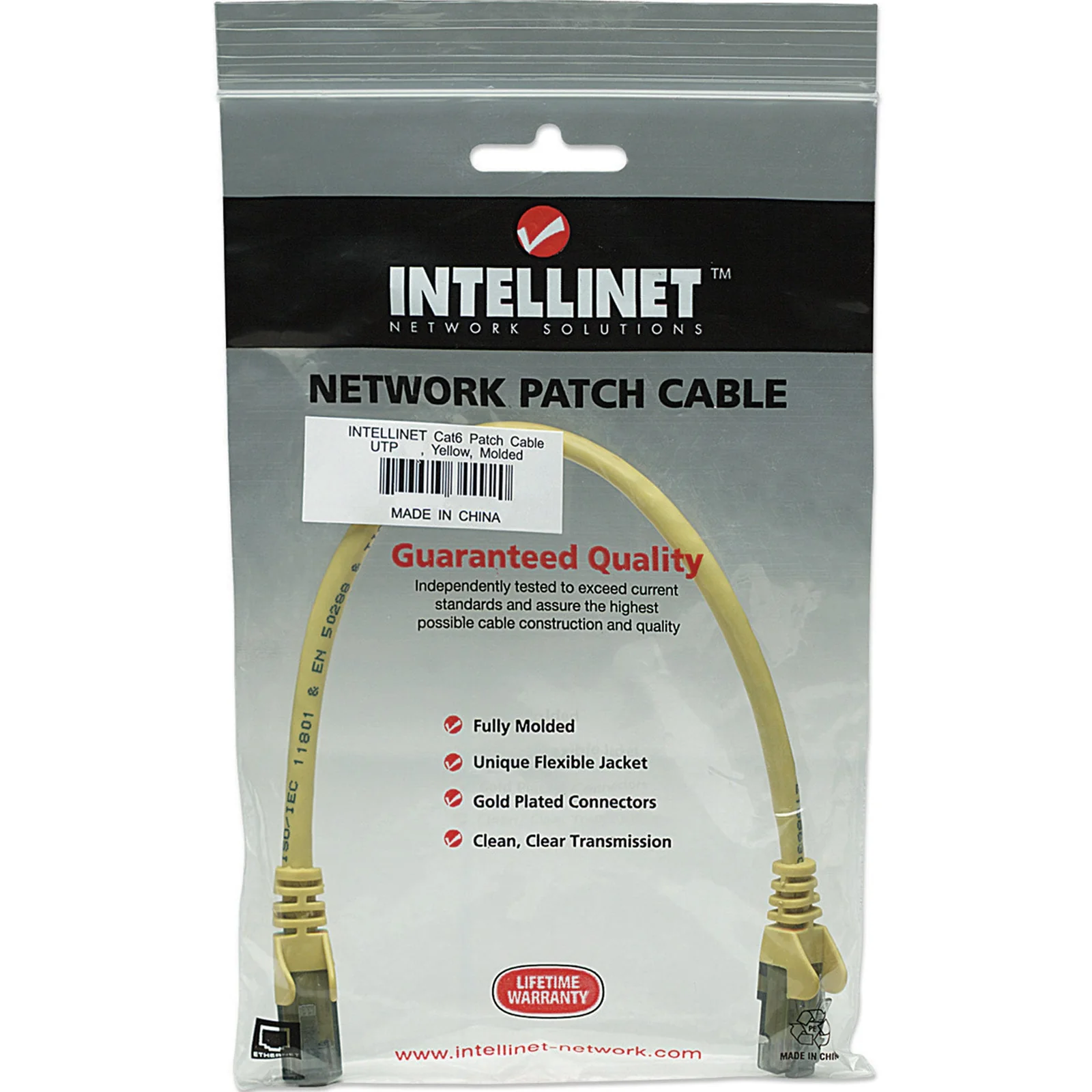 Intellinet 350525 câble de réseau Jaune 7,5 m Cat6a S/FTP (S-STP)