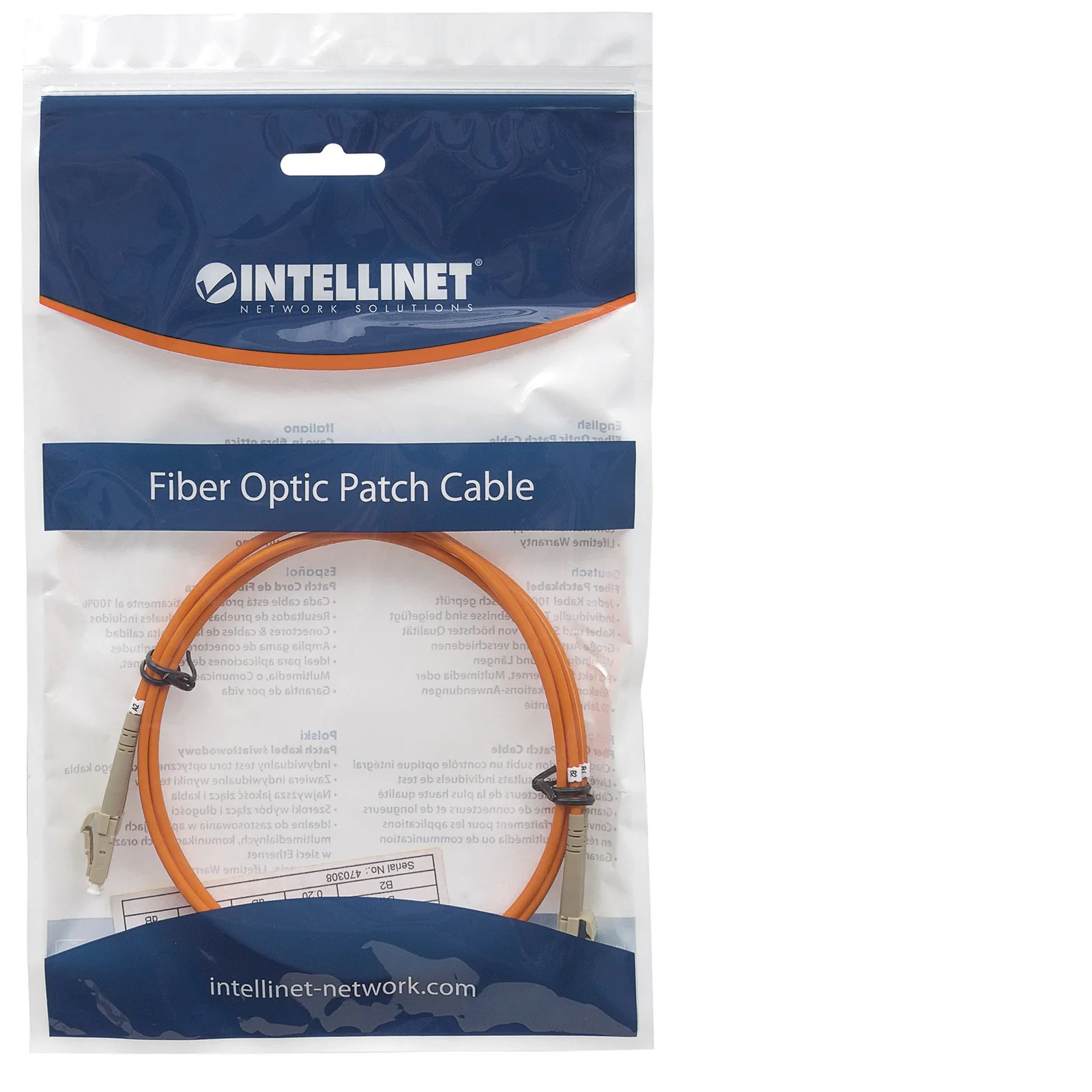 Intellinet 5.0m LC M/M câble InfiniBand et à fibres optiques 5 m Orange
