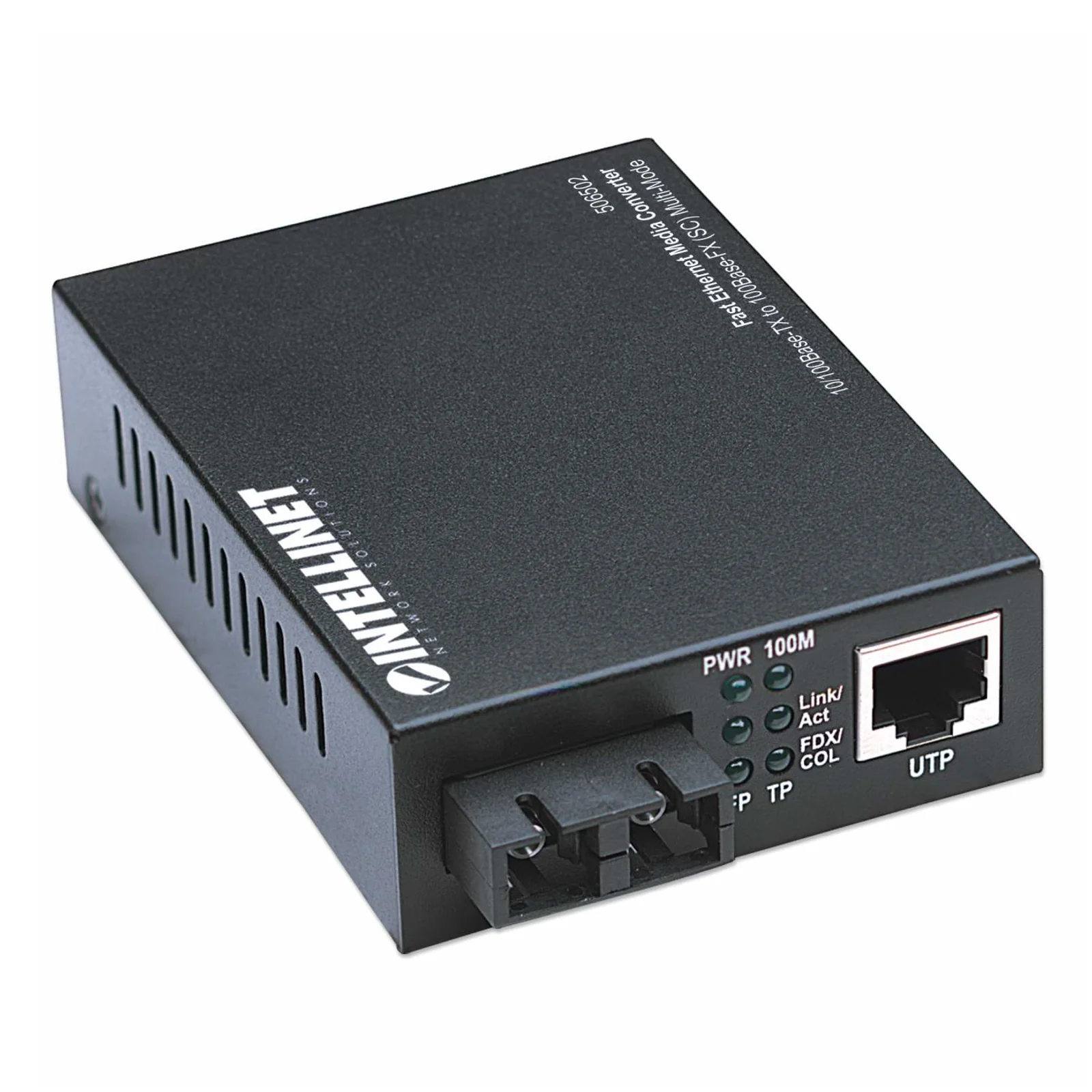 Intellinet 506502 convertisseur de support réseau 100 Mbit/s 1310 nm Multimode Noir