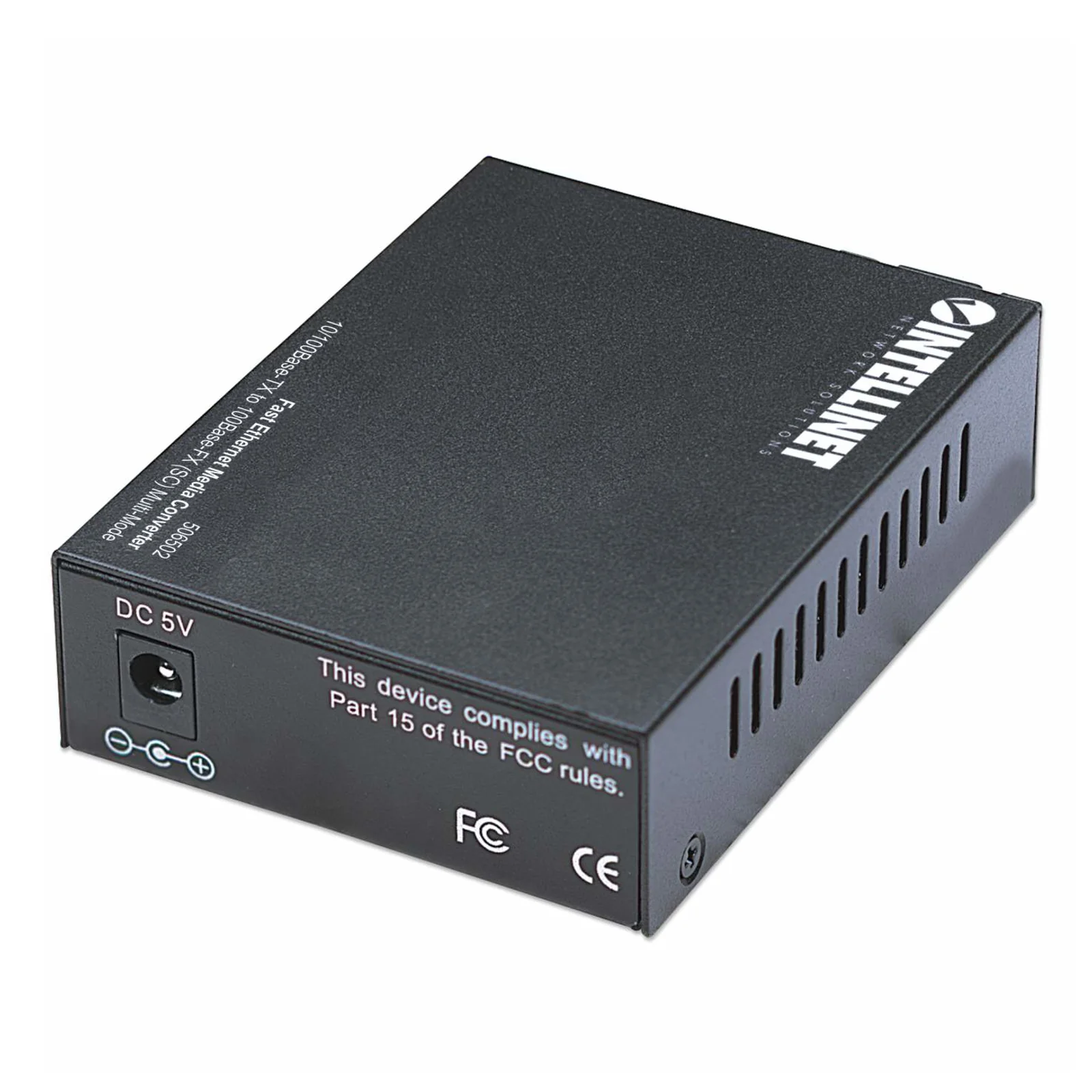 Intellinet 506502 convertisseur de support réseau 100 Mbit/s 1310 nm Multimode Noir
