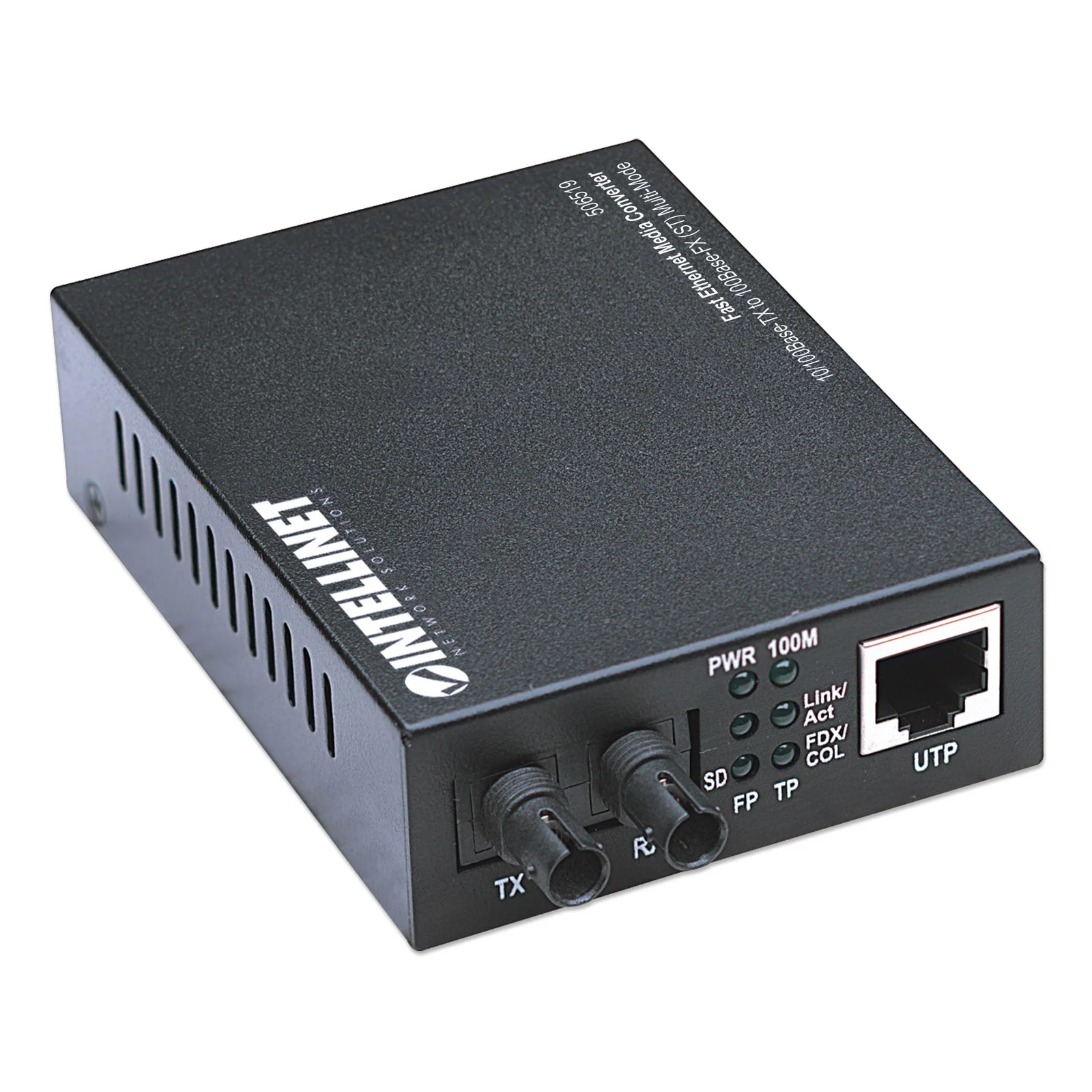 Intellinet 506519 convertisseur de support réseau 100 Mbit/s 1310 nm Multimode Noir