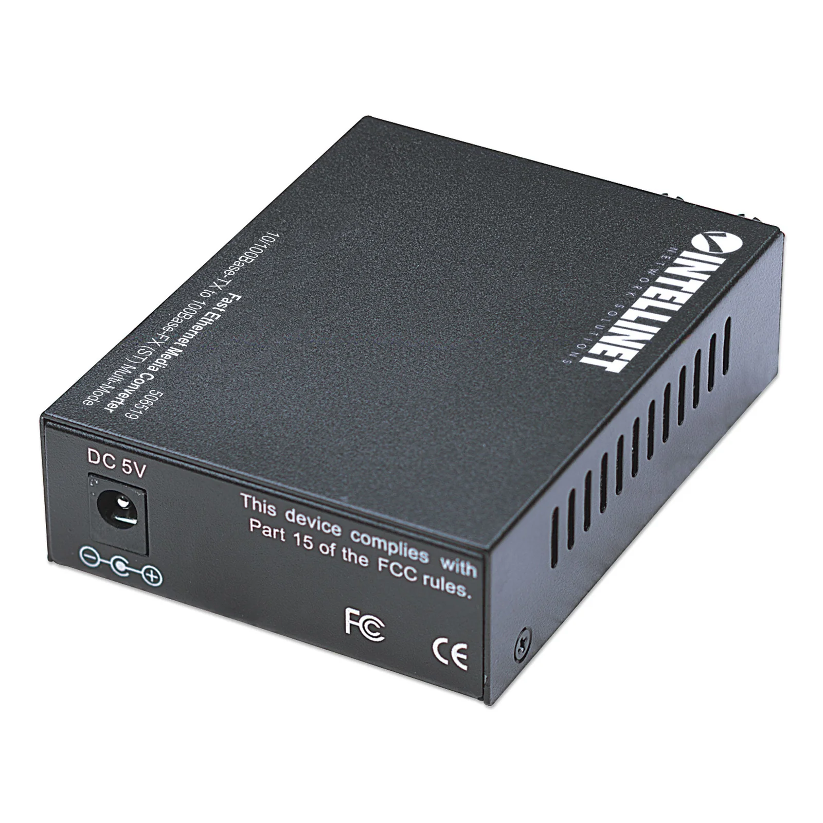 Intellinet 506519 convertisseur de support réseau 100 Mbit/s 1310 nm Multimode Noir