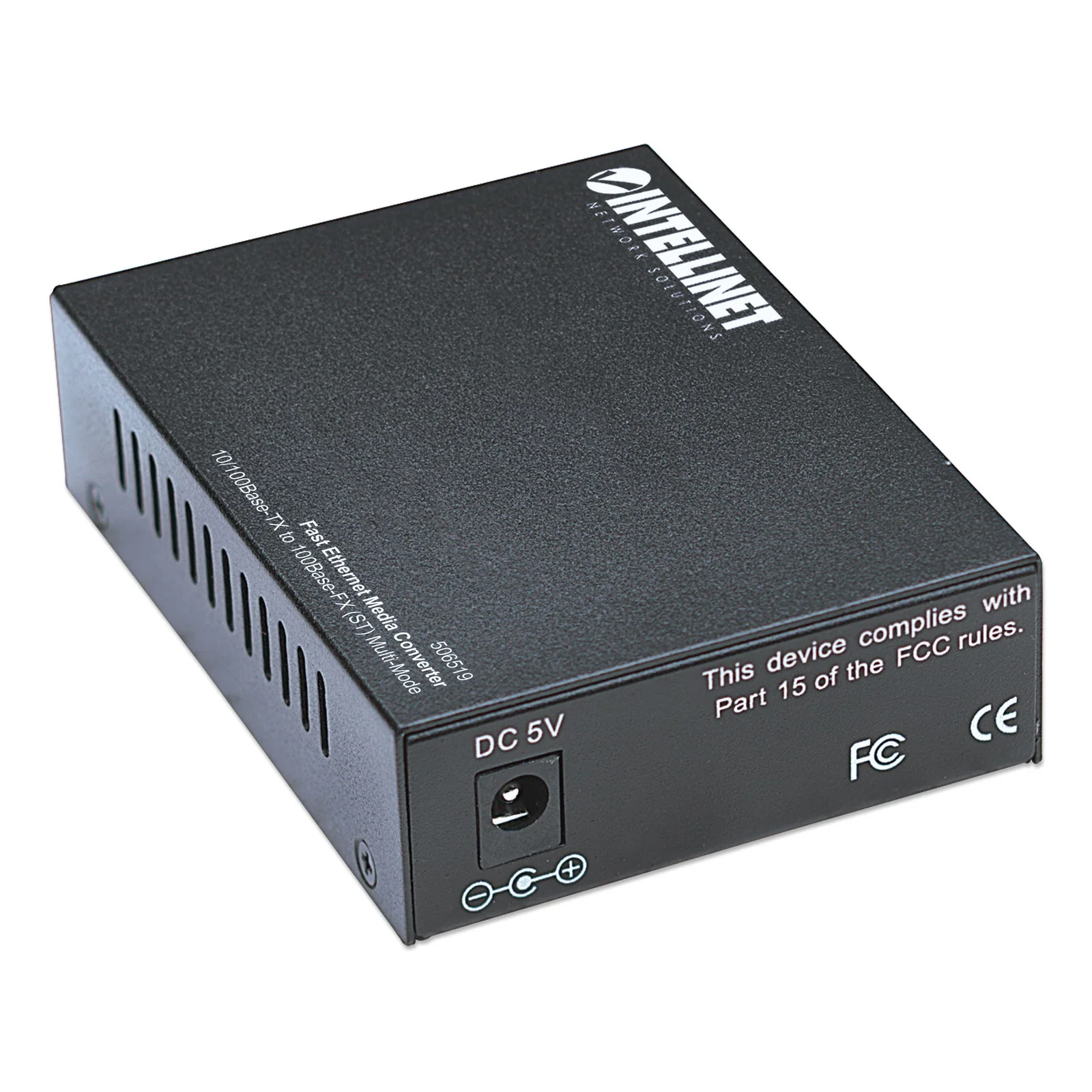 Intellinet 506519 convertisseur de support réseau 100 Mbit/s 1310 nm Multimode Noir