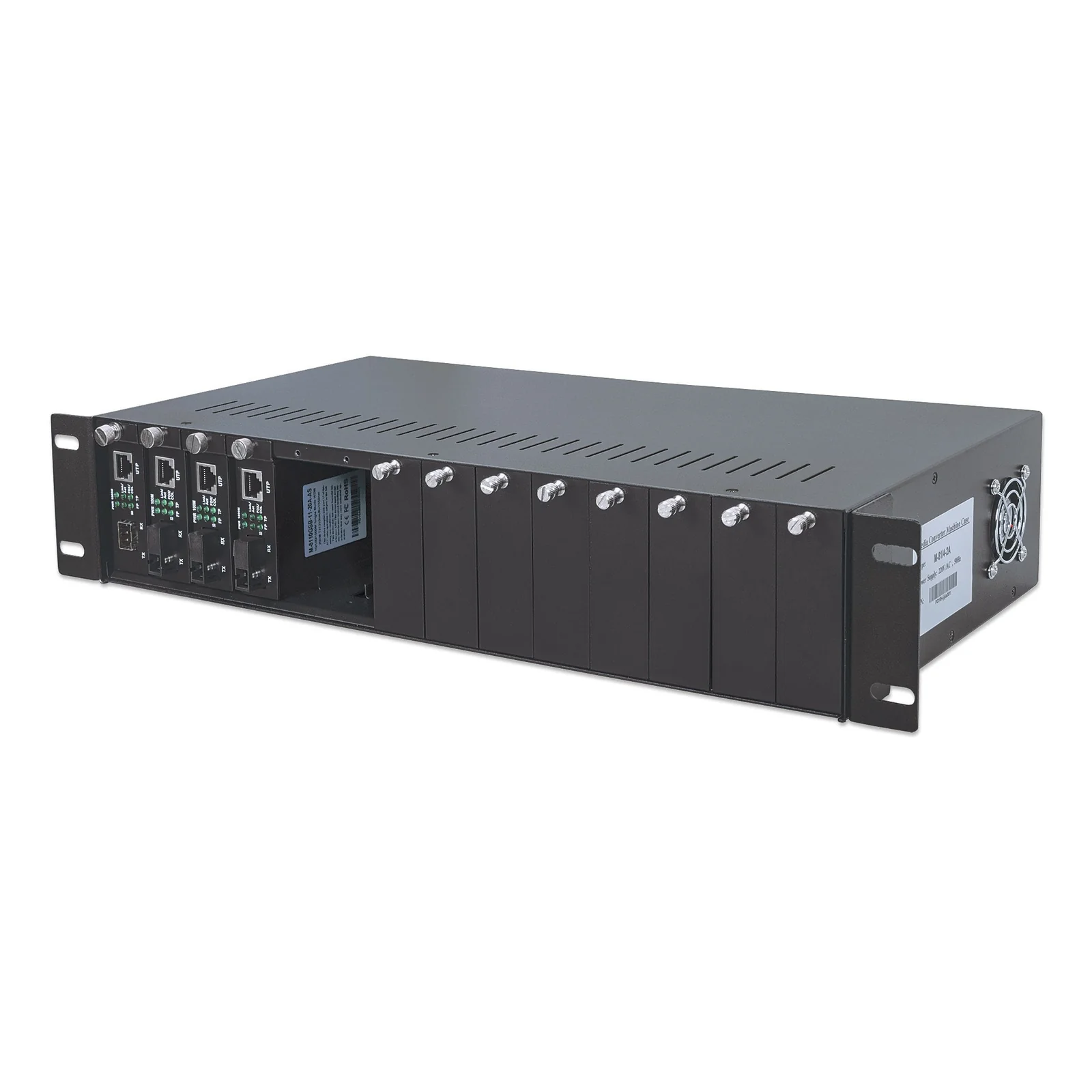 Intellinet 507356 châssis de réseaux 2U Noir
