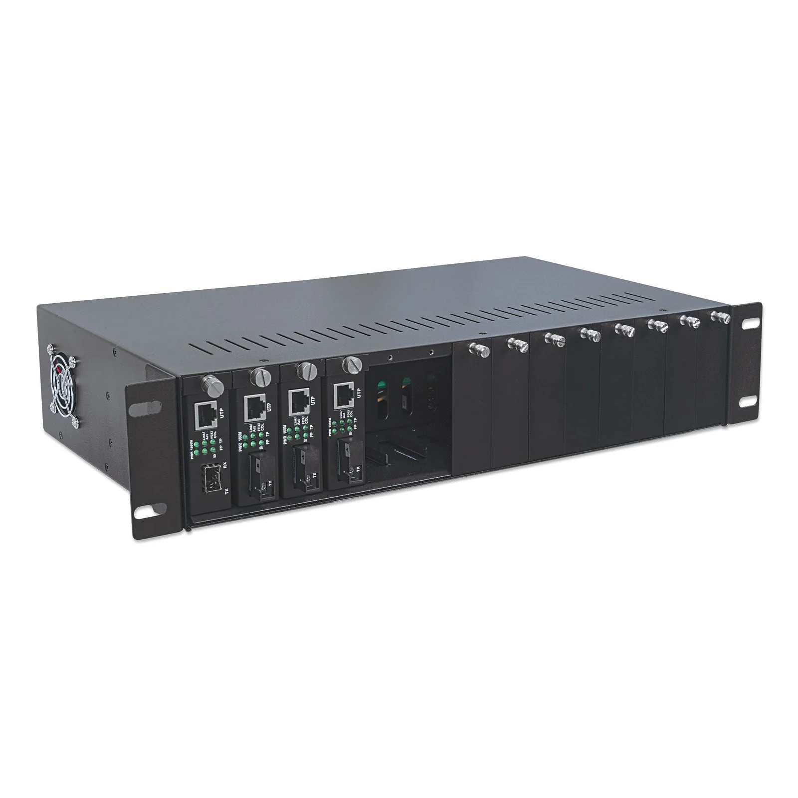 Intellinet 507356 châssis de réseaux 2U Noir