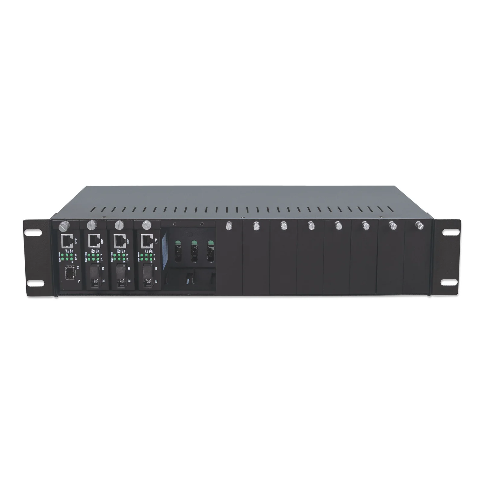 Intellinet 507356 châssis de réseaux 2U Noir