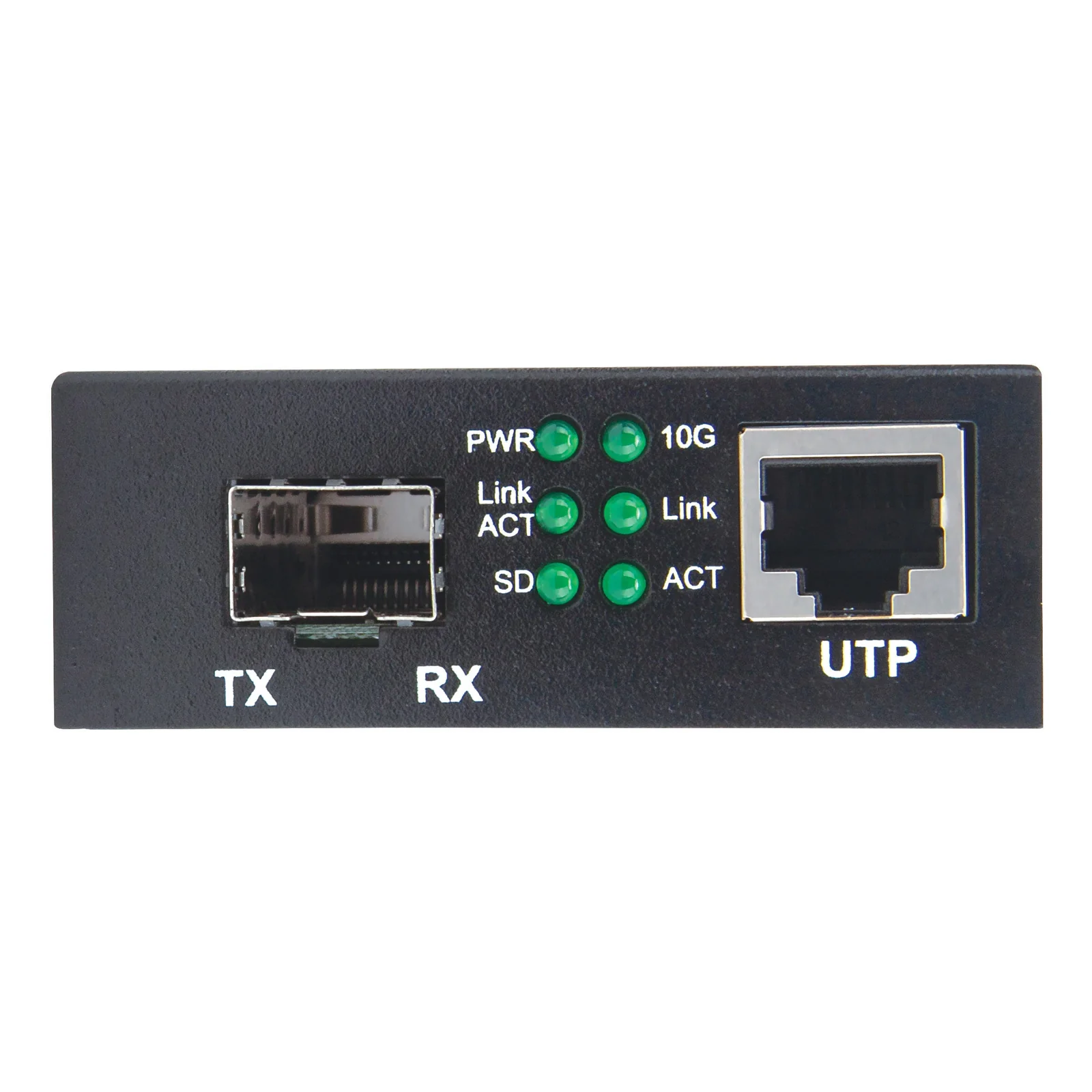 Intellinet 508193 convertisseur de support réseau 10000 Mbit/s Noir