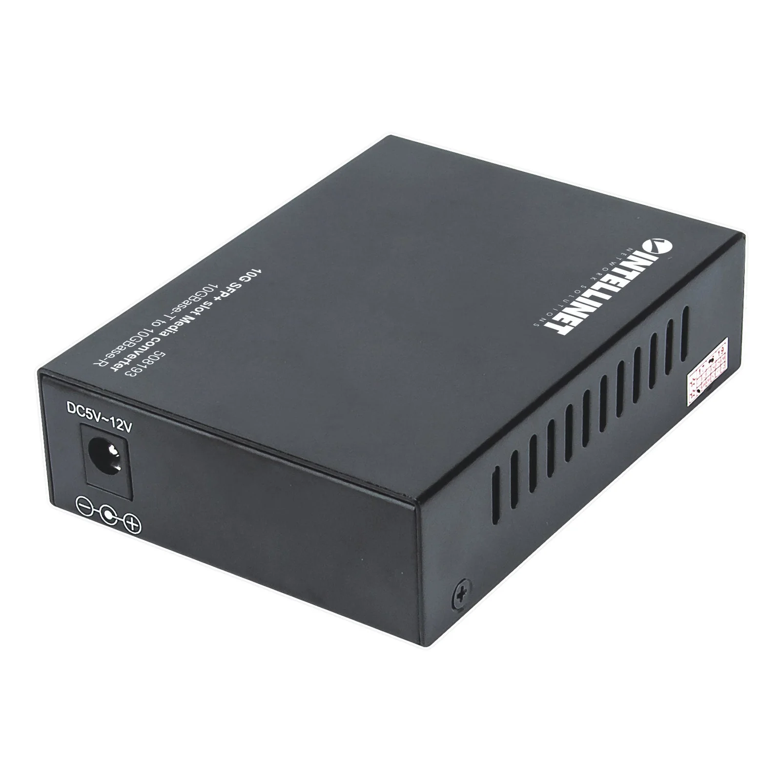 Intellinet 508193 convertisseur de support réseau 10000 Mbit/s Noir