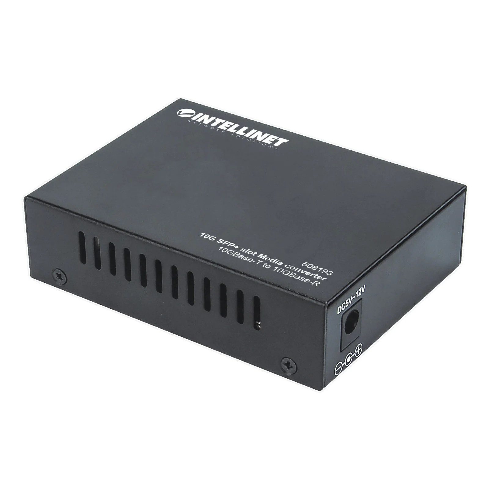 Intellinet 508193 convertisseur de support réseau 10000 Mbit/s Noir
