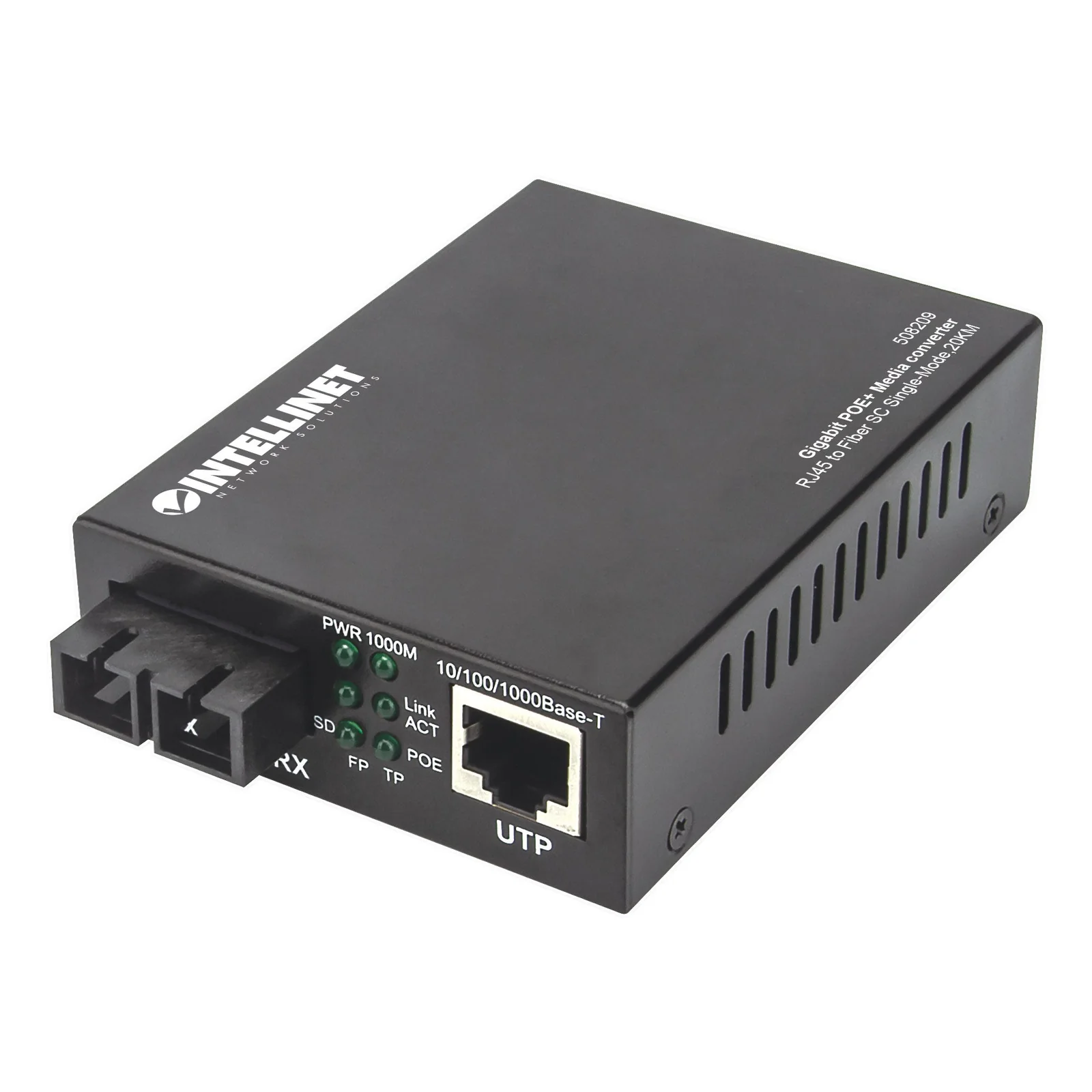 508209 convertisseur de support réseau 1000 Mbit/s 1310 nm Monomode Noir