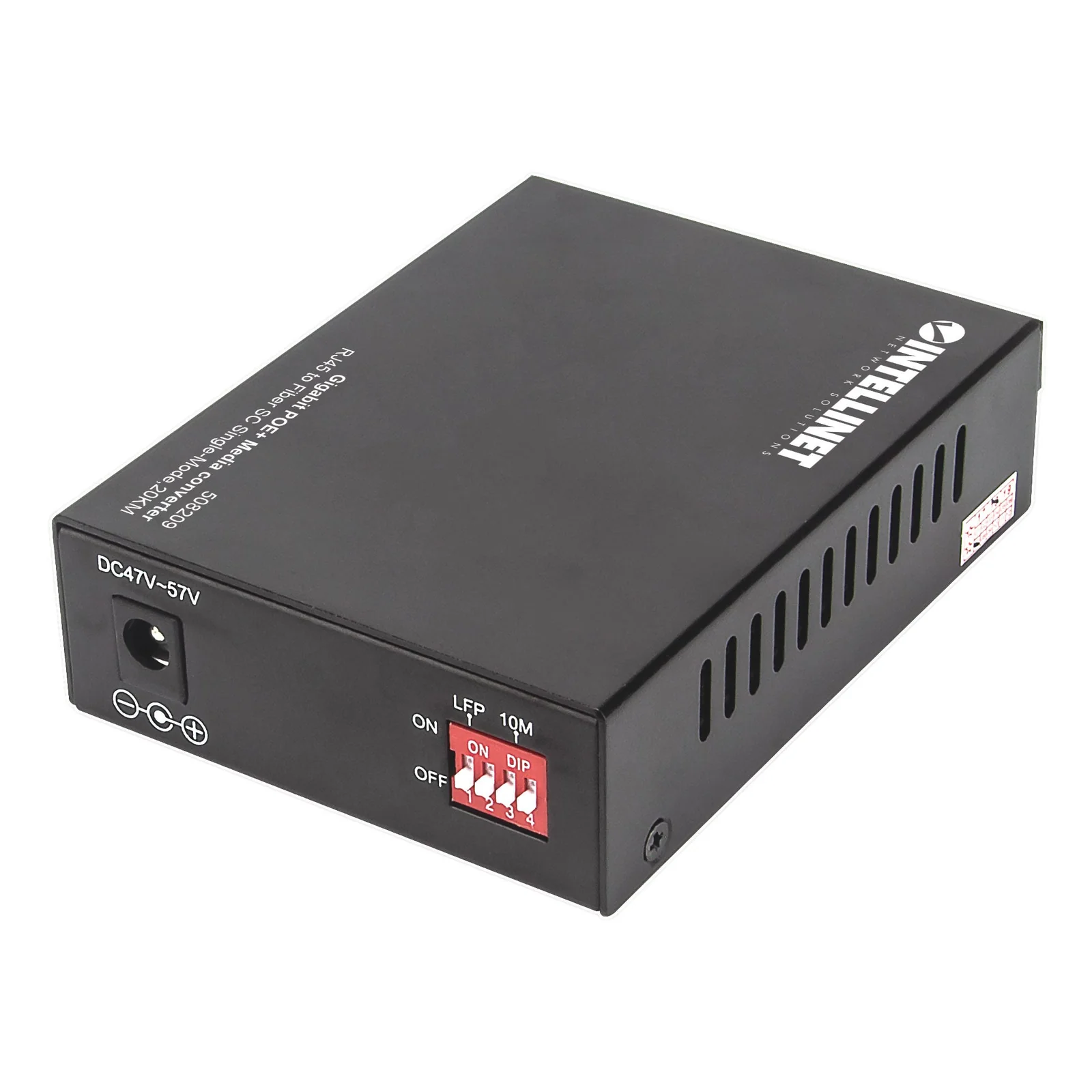 Intellinet 508209 convertisseur de support réseau 1000 Mbit/s 1310 nm Monomode Noir