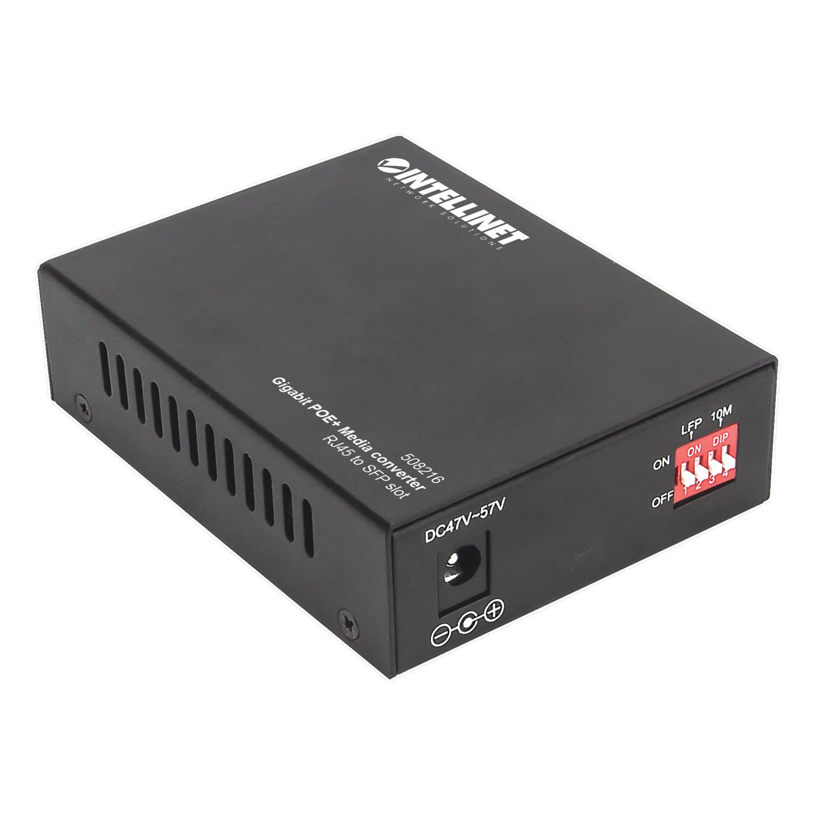 Intellinet 508216 convertisseur de support réseau 1000 Mbit/s Noir